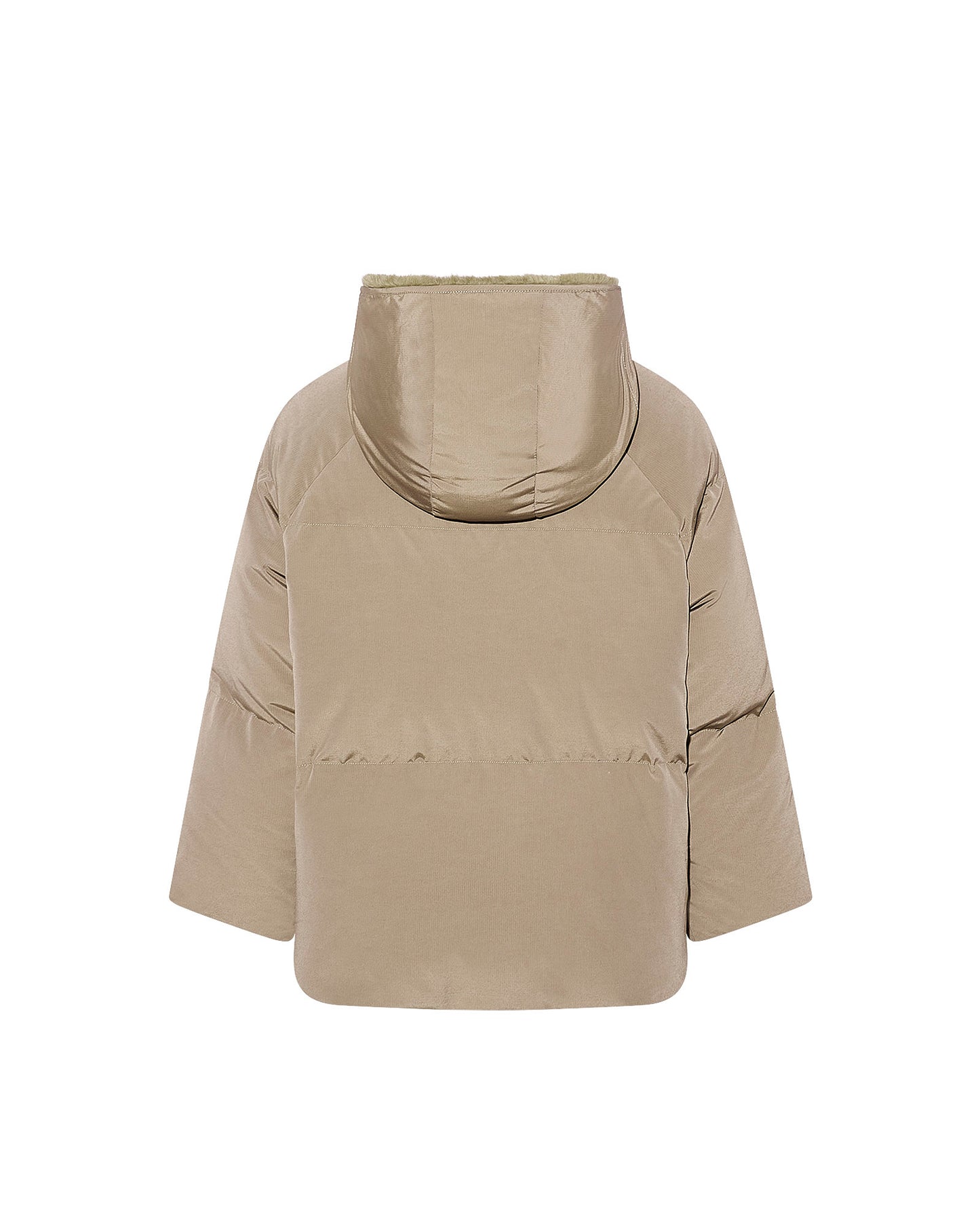 Short down jacket with rex rabbit fur trim - Yves Salomon