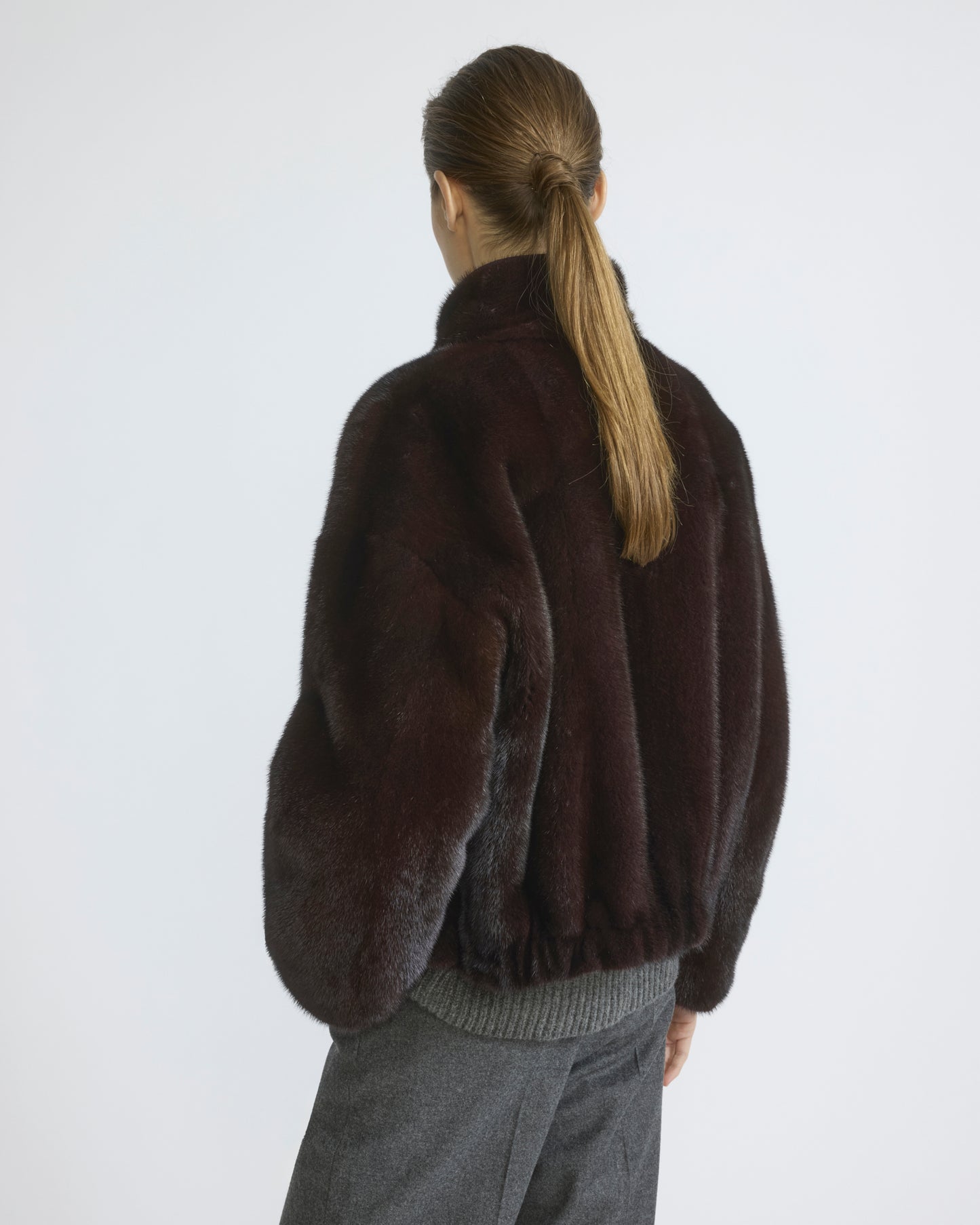 Reversible water-repellent technical fabric jacket with mink fur - Yves Salomon - New Fall/Winter Collection