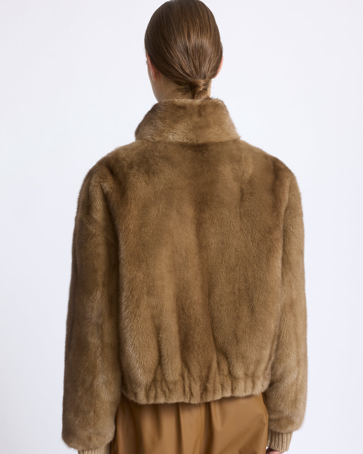 Reversible water-repellent technical fabric jacket with mink fur - Yves Salomon - New Fall/Winter Collection