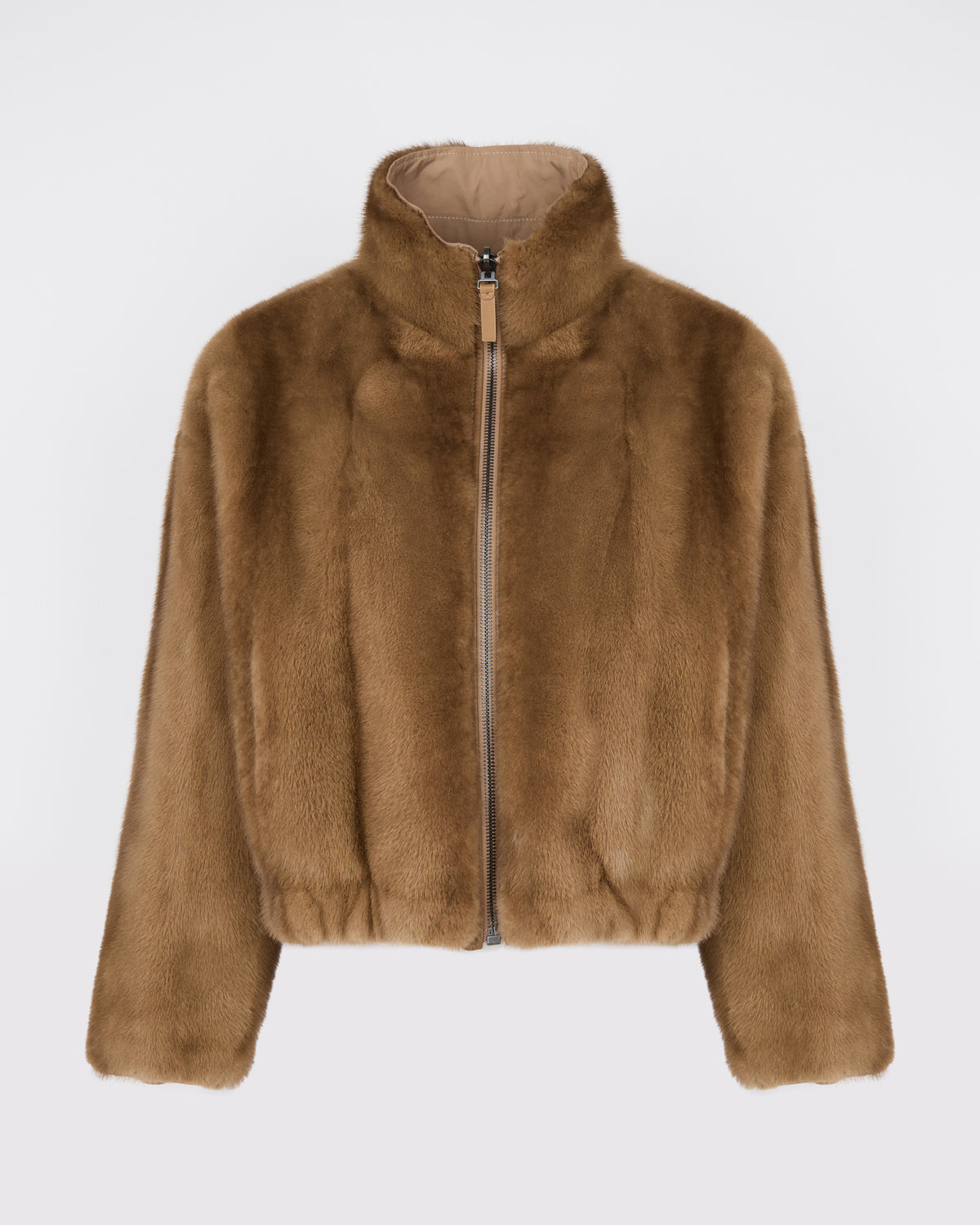 Reversible water-repellent technical fabric jacket with mink fur - Yves Salomon - New Fall/Winter Collection
