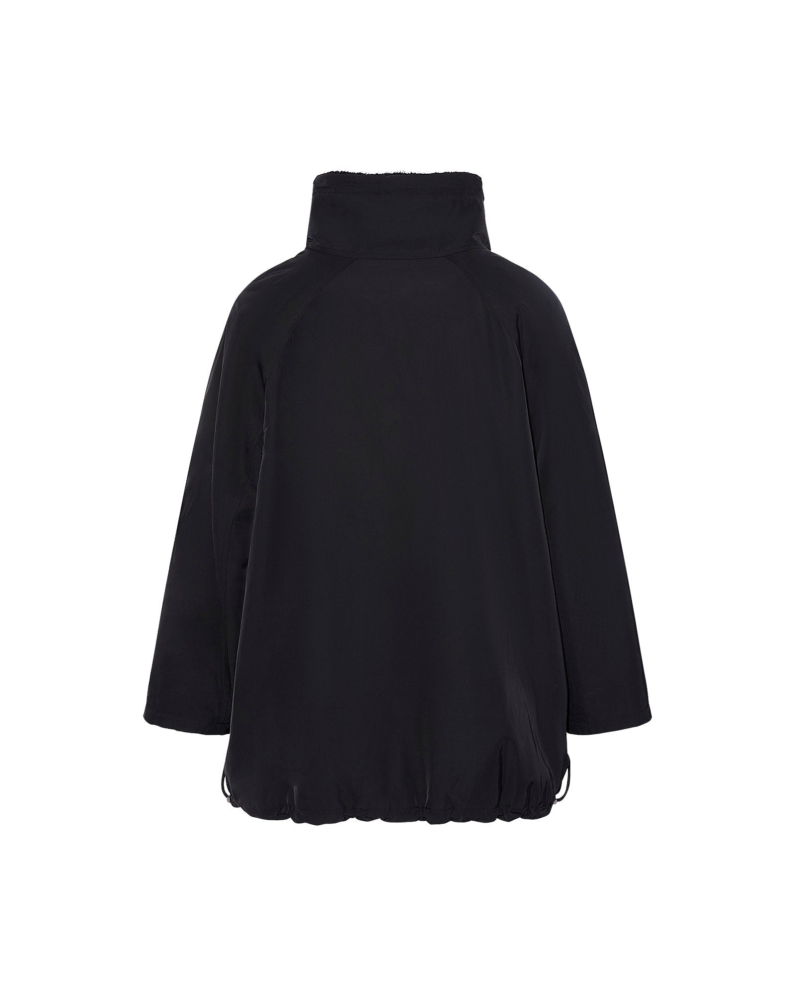 Jacket in mink reversible technical fabric with stand collar - Yves Salomon