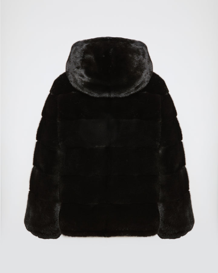 Reversible down jacket in mink fur/fabric -Yves Salomon