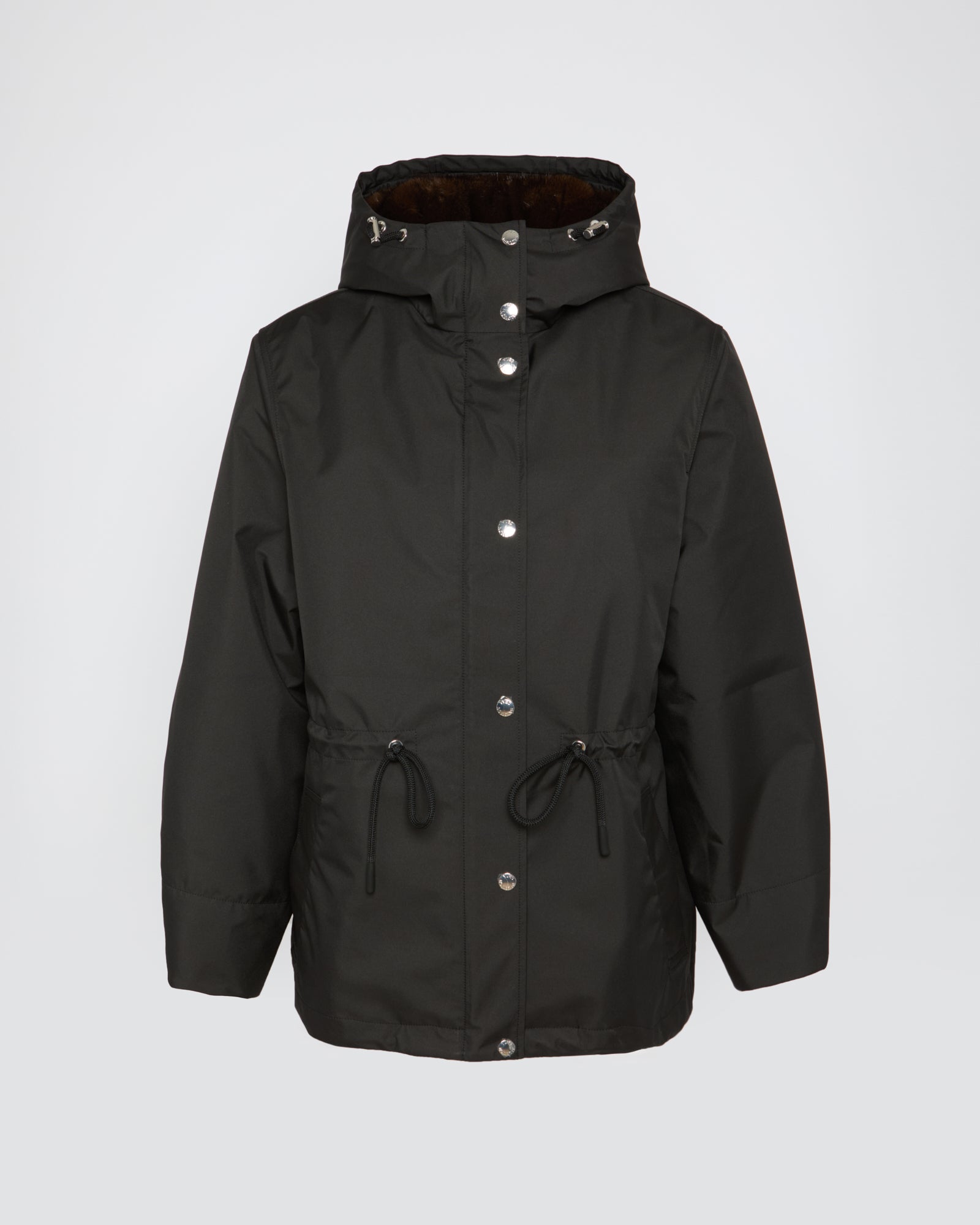 Technical fabric and mink parka -Yves Salomon