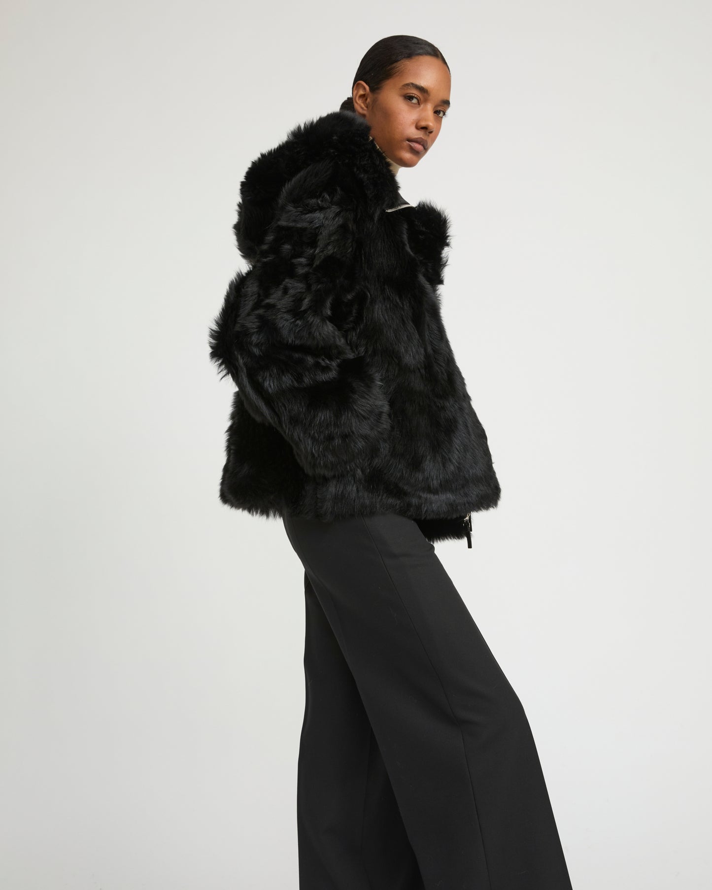 Short Toscana lambskin shearling parka - Yves Salomon