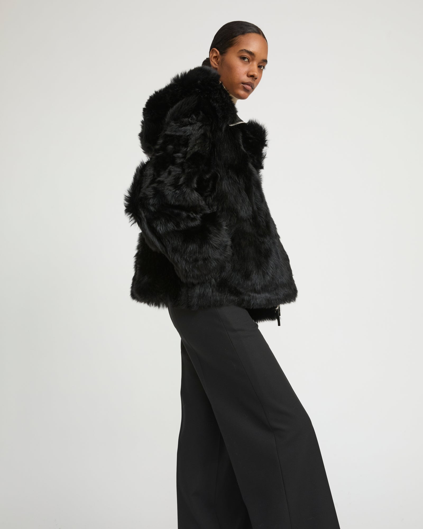 Short Toscana lambskin shearling parka - Yves Salomon