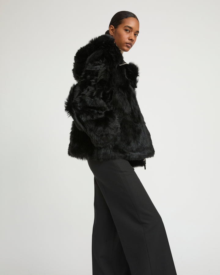 Short Toscana lambskin shearling parka - Yves Salomon