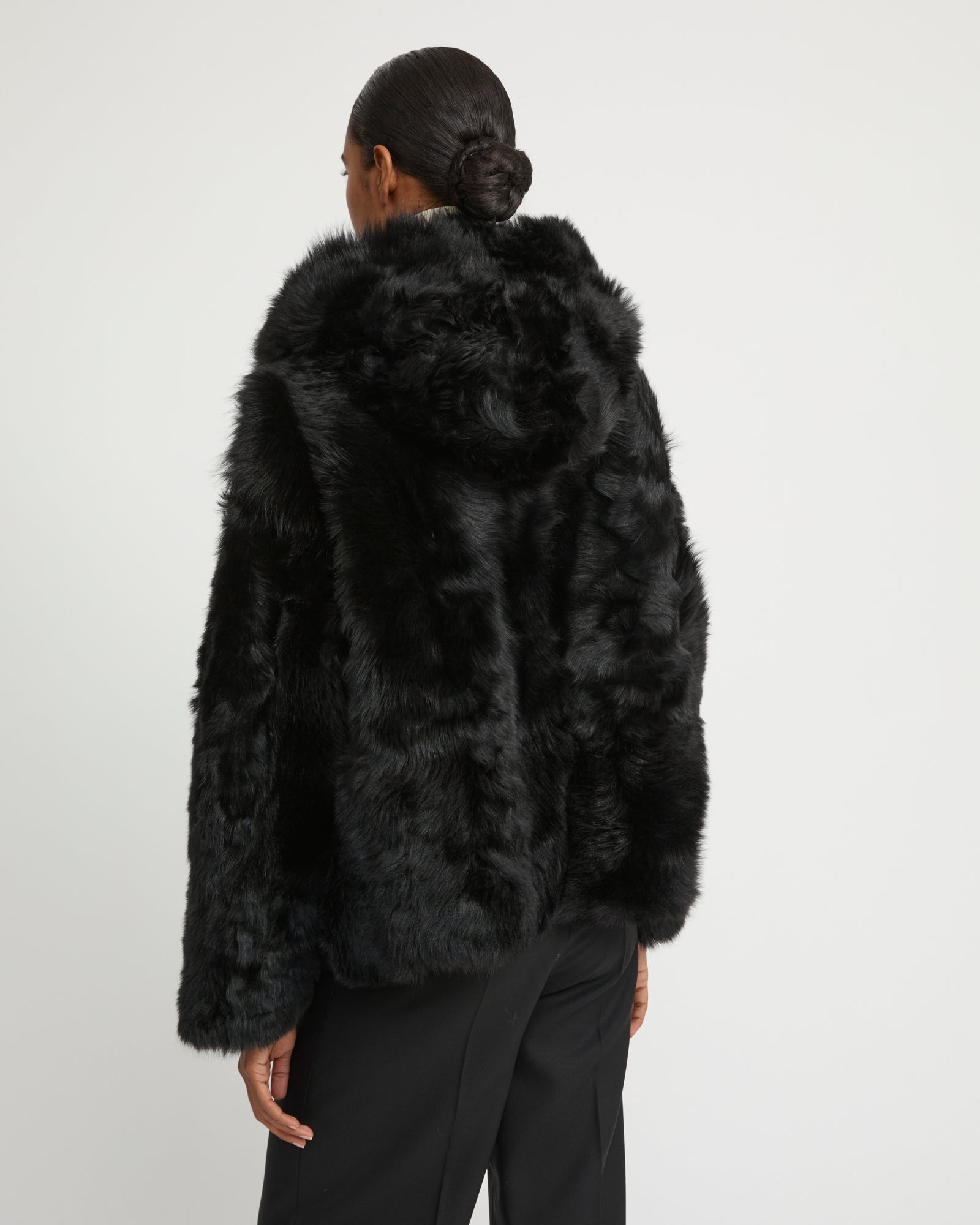 Short Toscana lambskin shearling parka - Yves Salomon