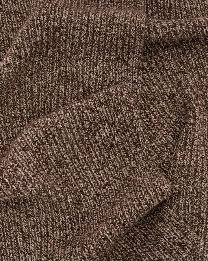 100% cashmere thick knit scarf - Yves Salomon