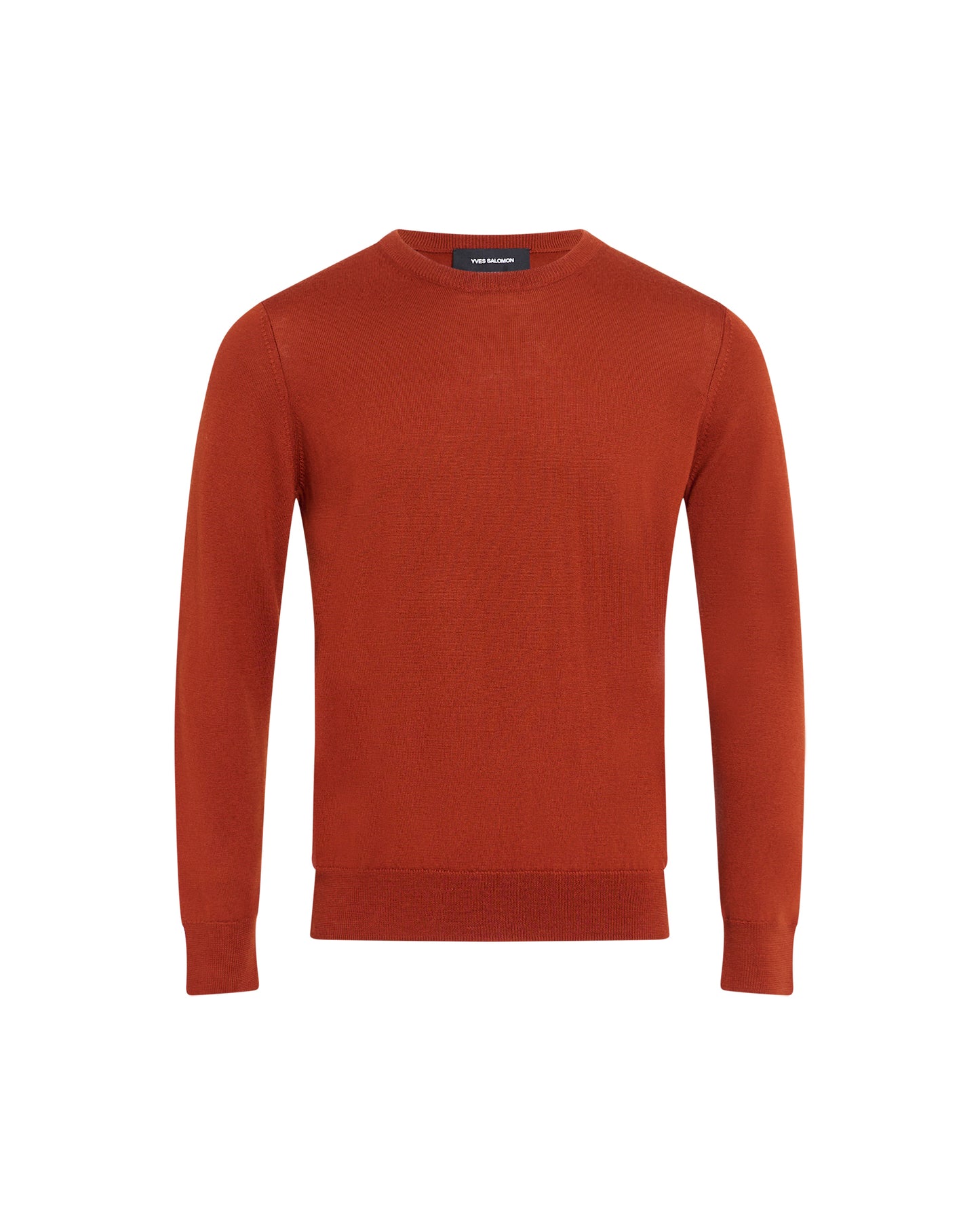 Crew neck jumper in 100% merino wool knit
