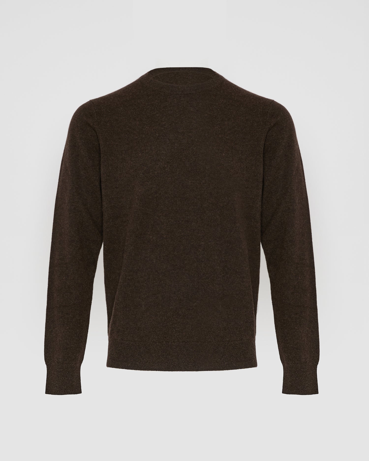 Crew neck knit jumper in 100% cashmere - Yves Salomon