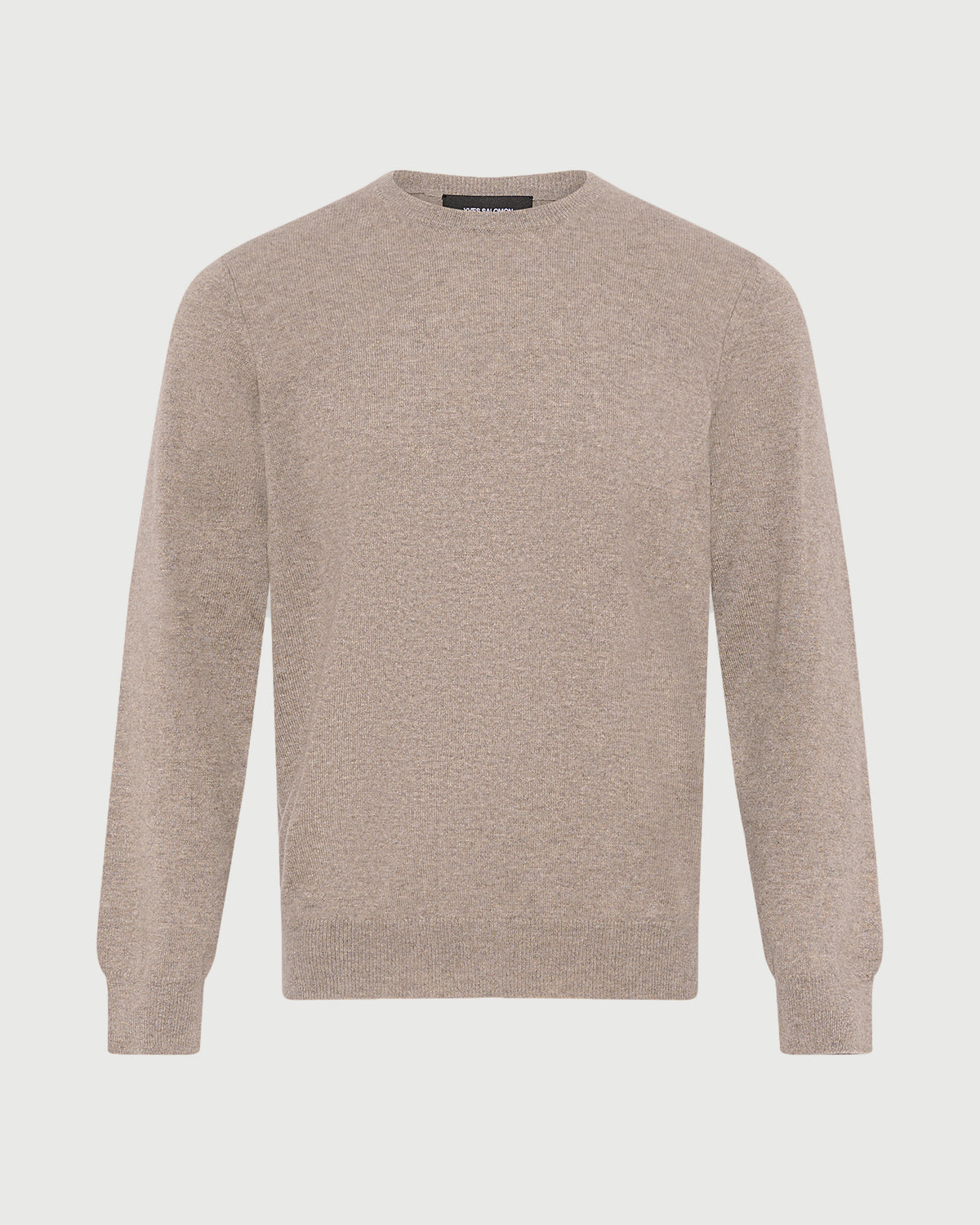 Crew neck knit jumper in 100% cashmere
