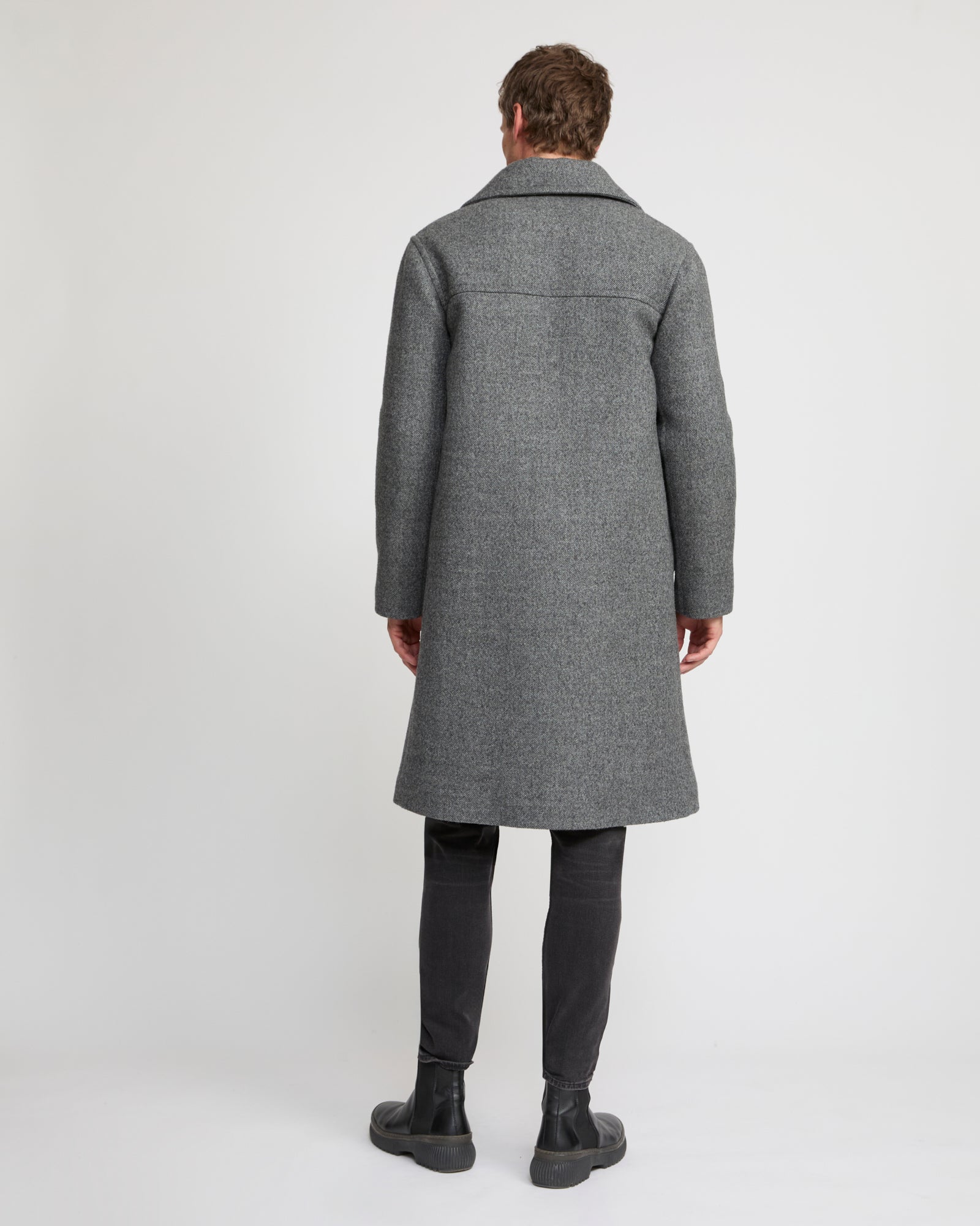 Woollen fabric coat - Yves Salomon