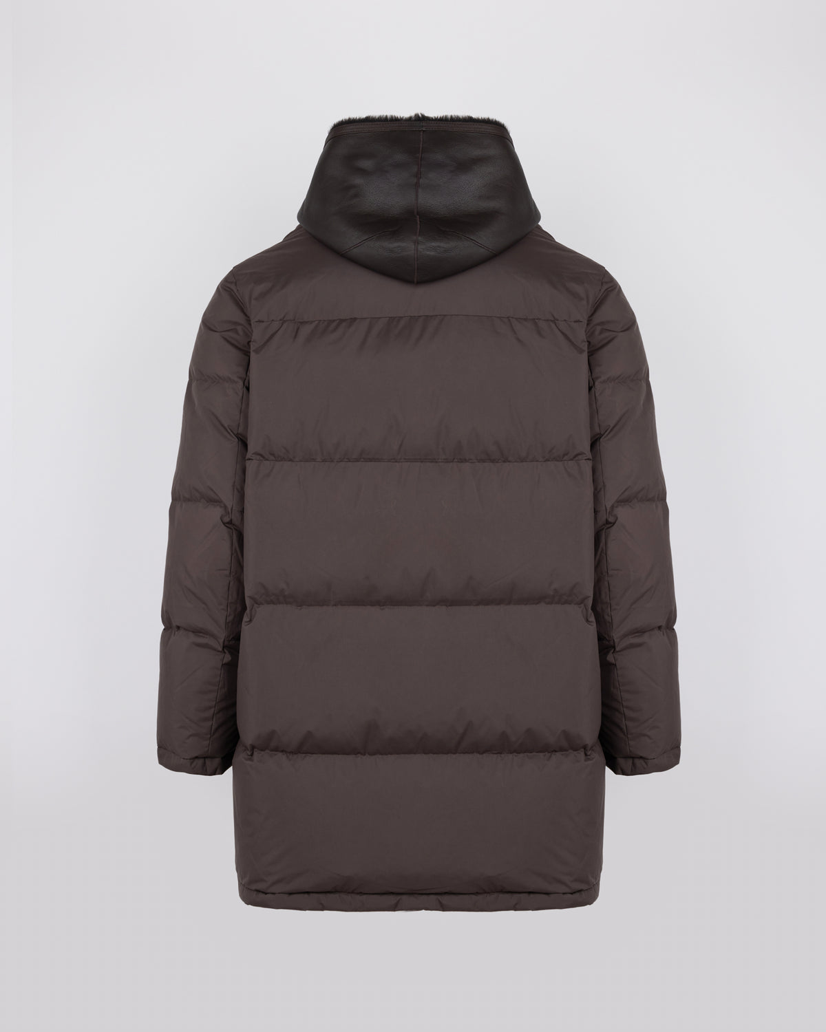 Down jacket with lambskin shearling bib - Yves Salomon - New Fall/Winter Collection