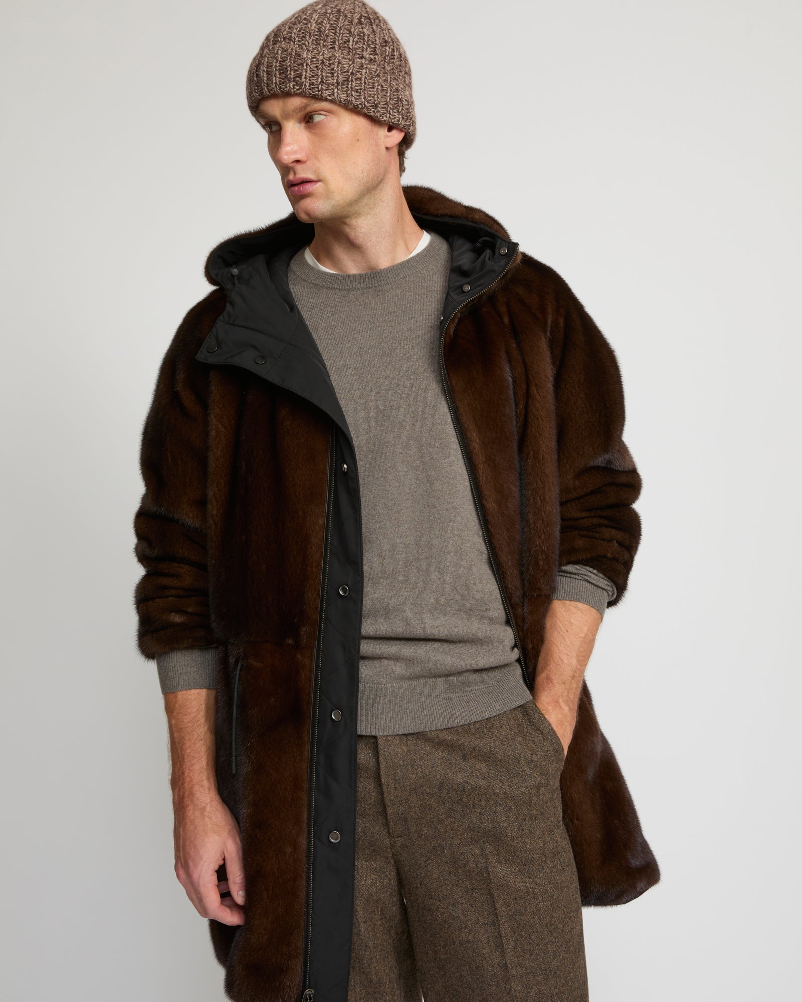 Reversible mink fur parka - Yves Salomon