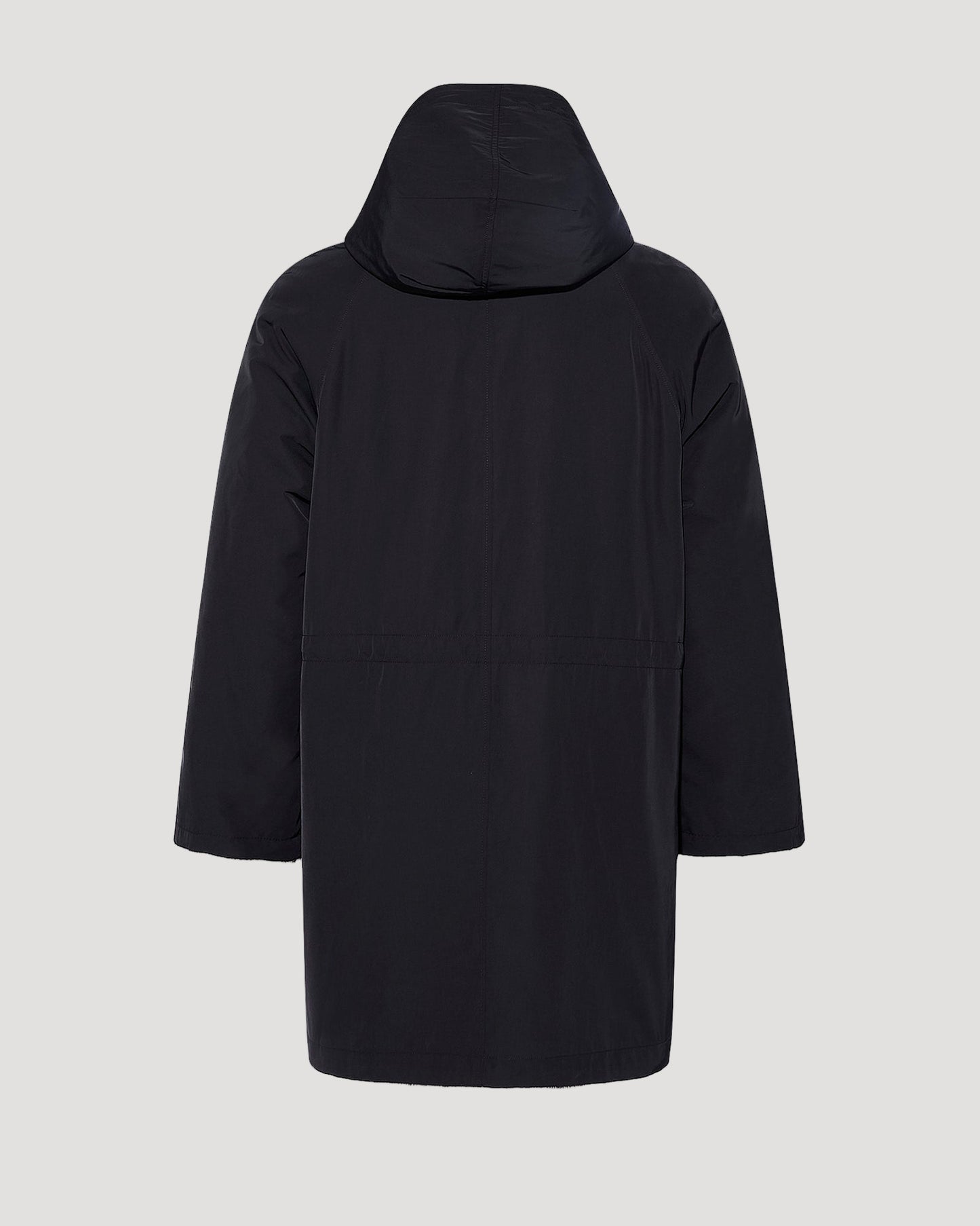 Reversible mink fur parka