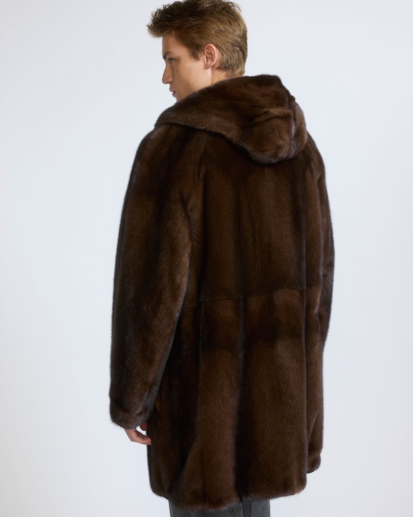 Reversible long-haired mink fur and technical fabric parka - Yves Salomon - New Fall/Winter Collection