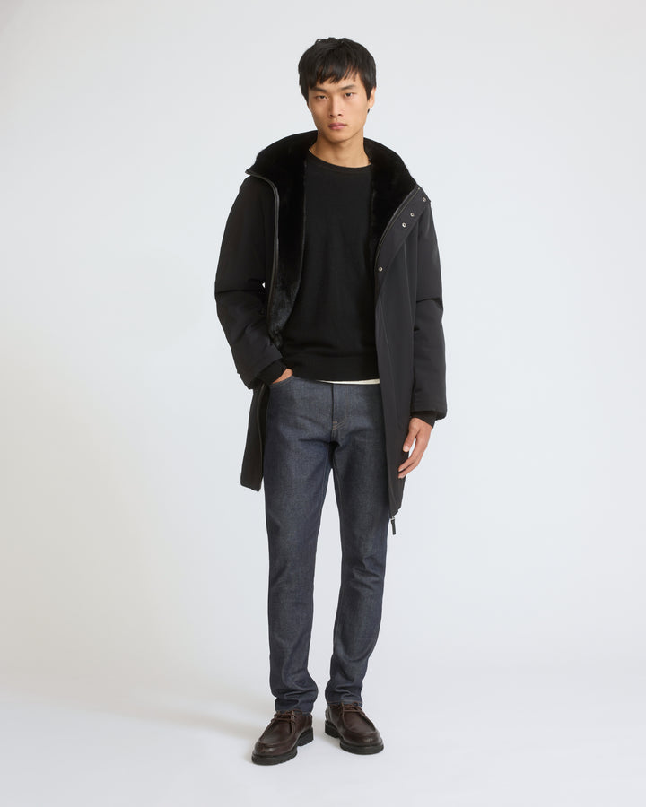 Reversible long-haired mink fur and technical fabric parka - Yves Salomon - New Fall/Winter Collection