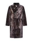 7/8 coat in Lacon shearling lambskin