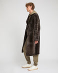 7/8 coat in Lacon shearling lambskin