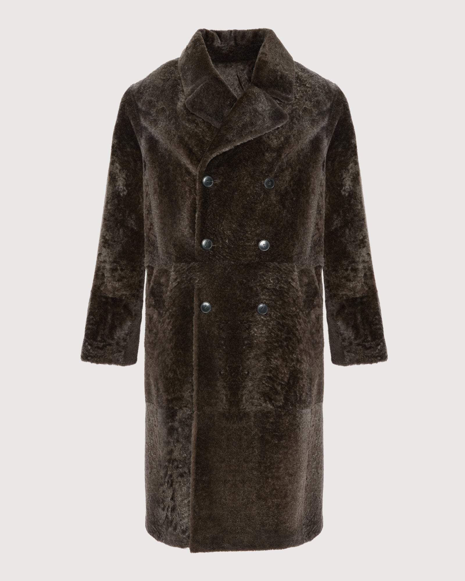 7/8 coat in Lacon shearling lambskin - Yves Salomon