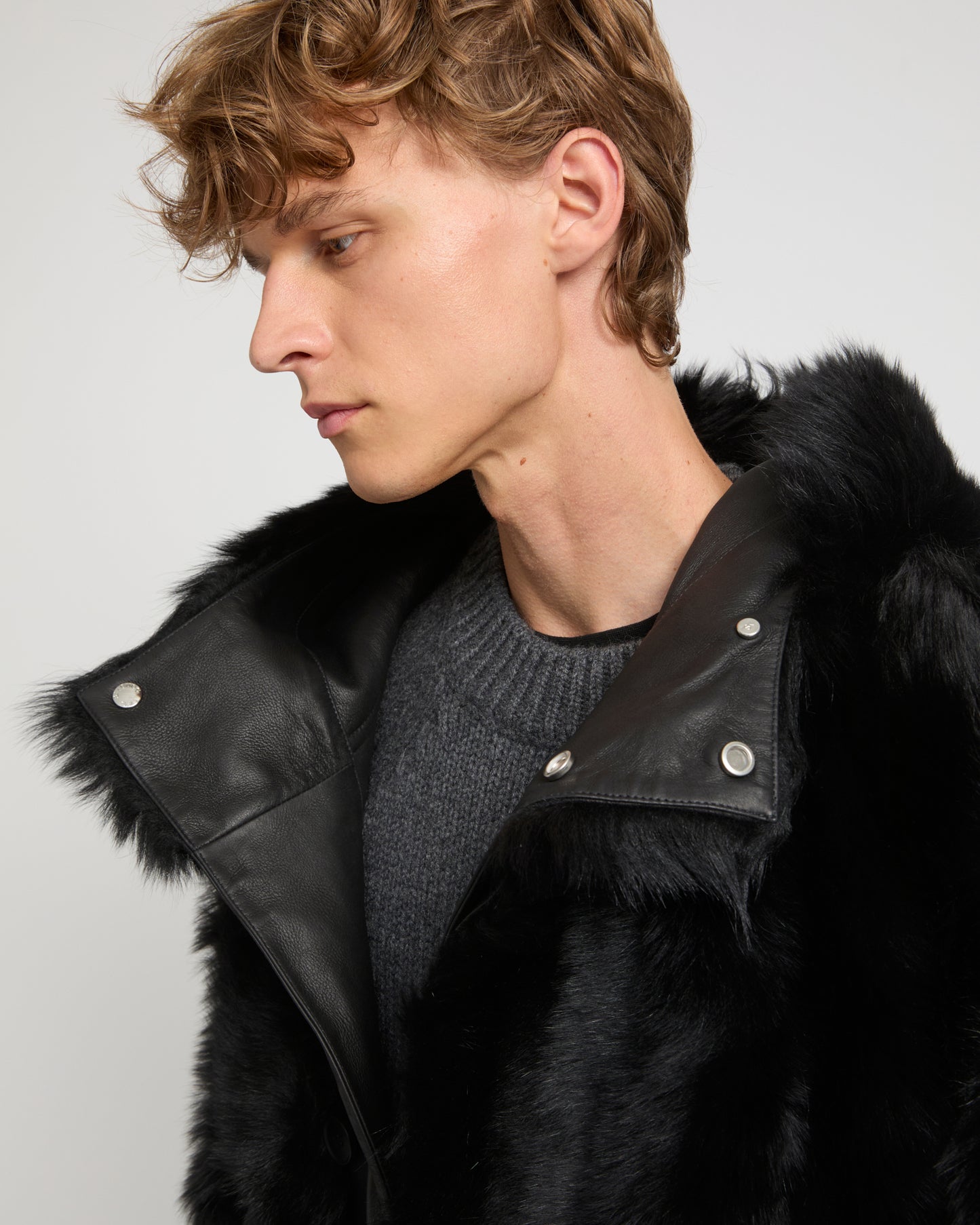 Toscana lambskin shearling parka style coat