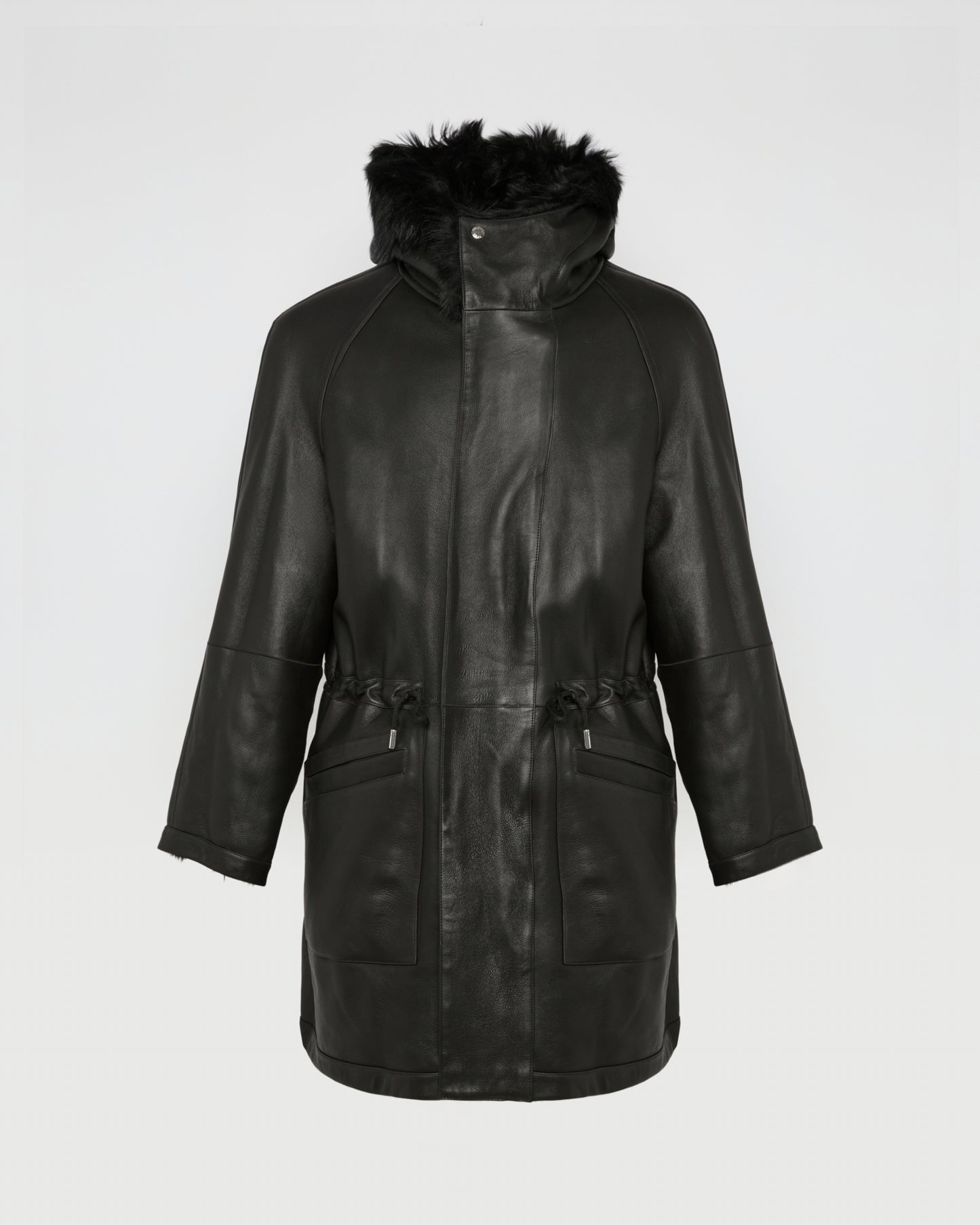 Toscana lambskin shearling parka style coat
