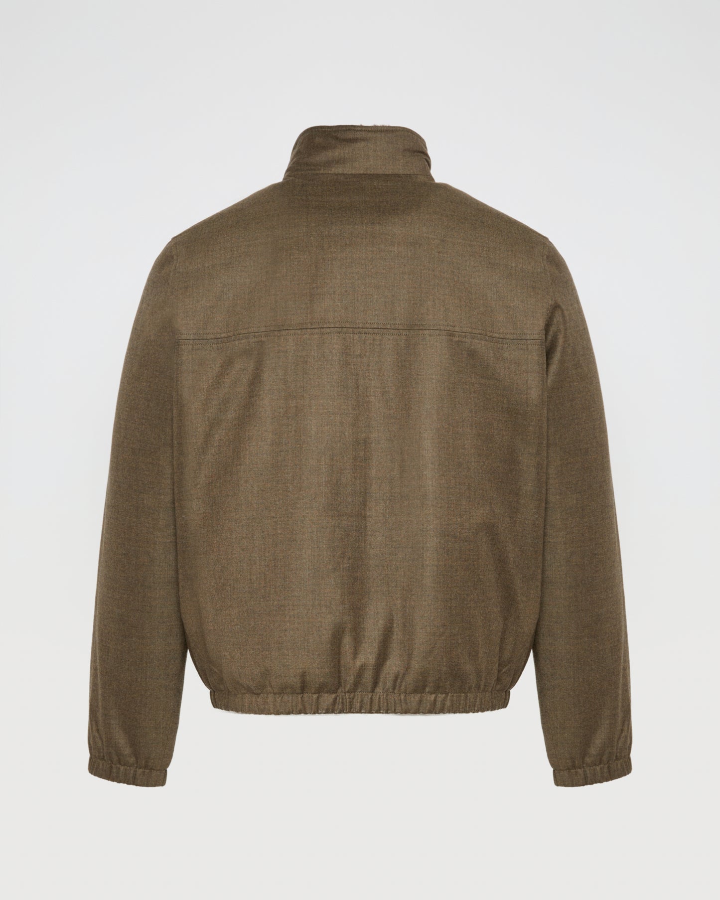 Loro Piana fabric jacket with mink collar