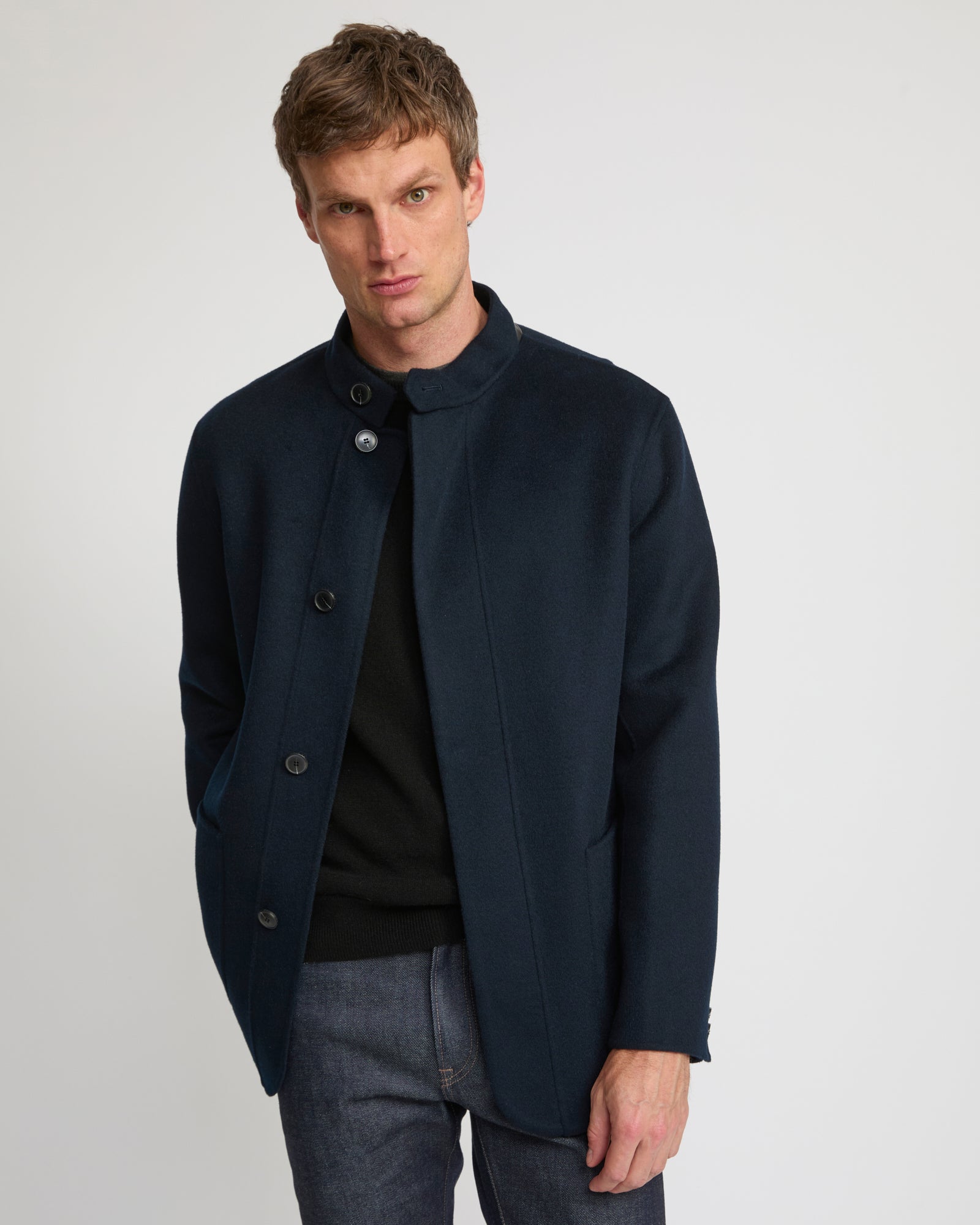 Double-sided wool-cashmere blazer - Yves Salomon