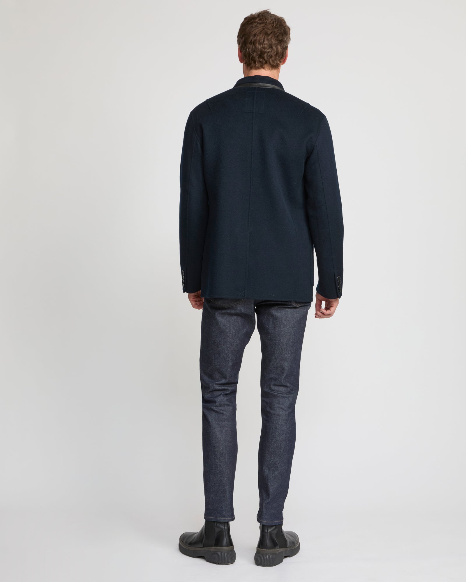 Double-sided wool-cashmere blazer - Yves Salomon