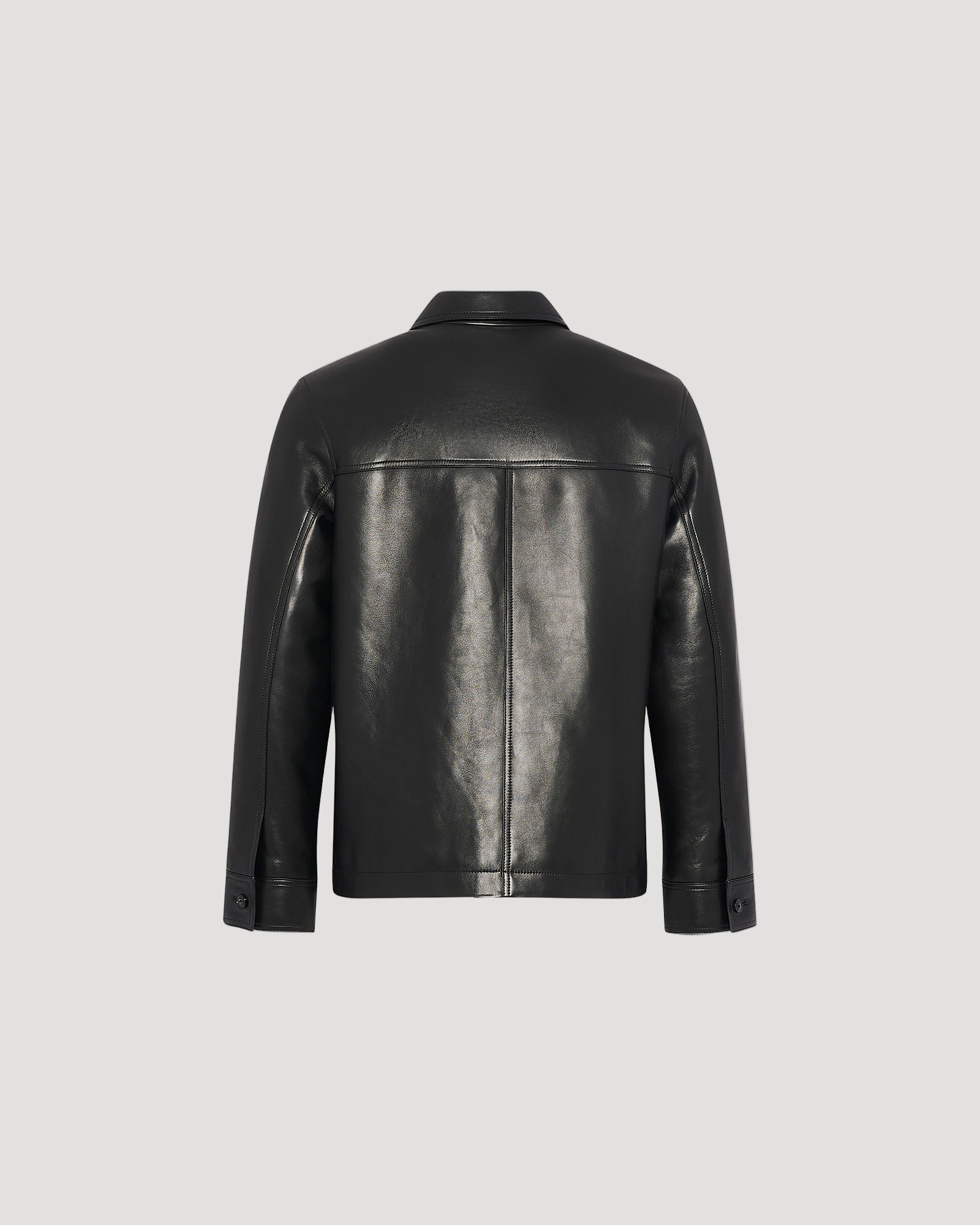 Lamb leather jacket - black - Yves Salomon – Yves Salomon US