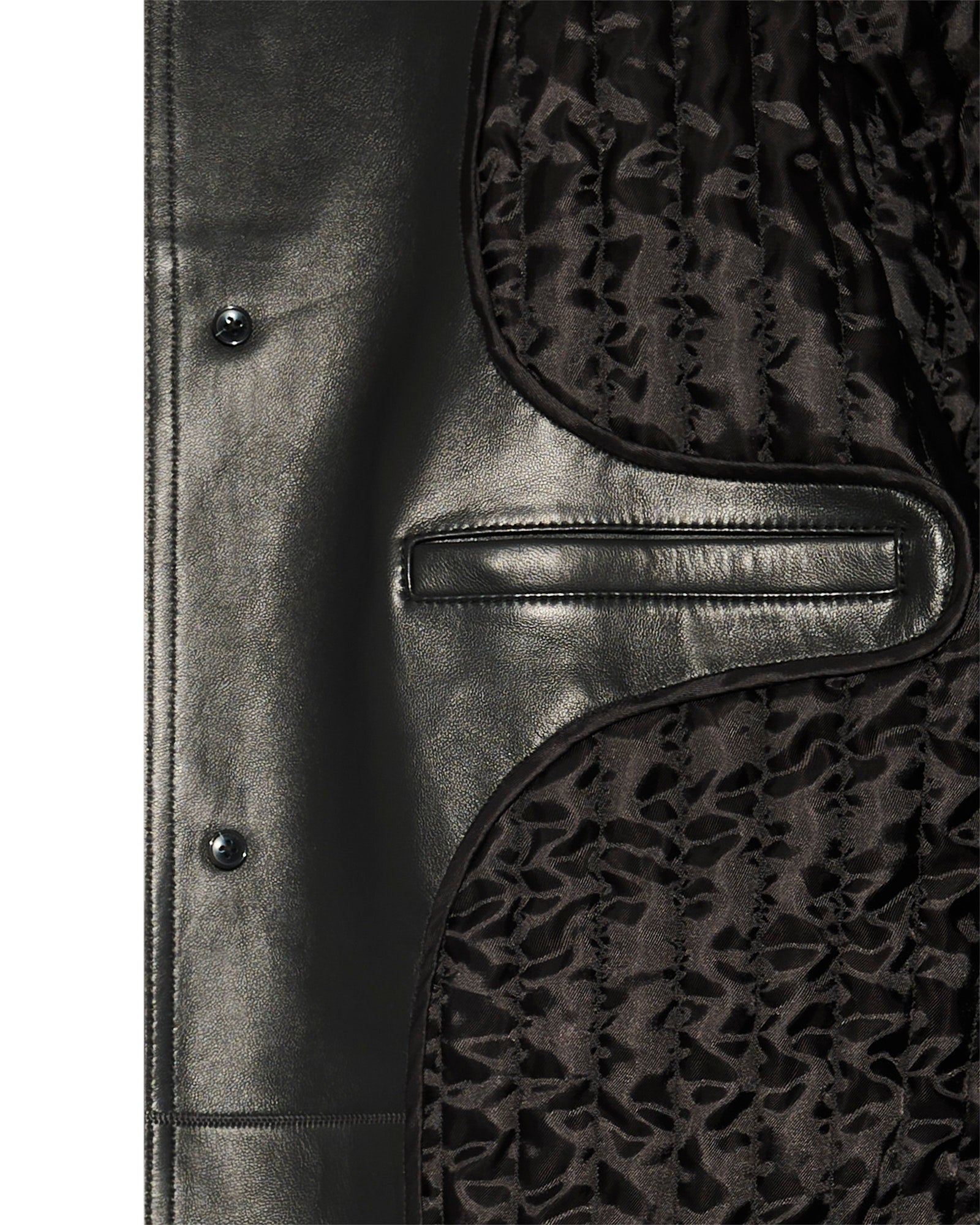 Lamb leather jacket - black - Yves Salomon – Yves Salomon US