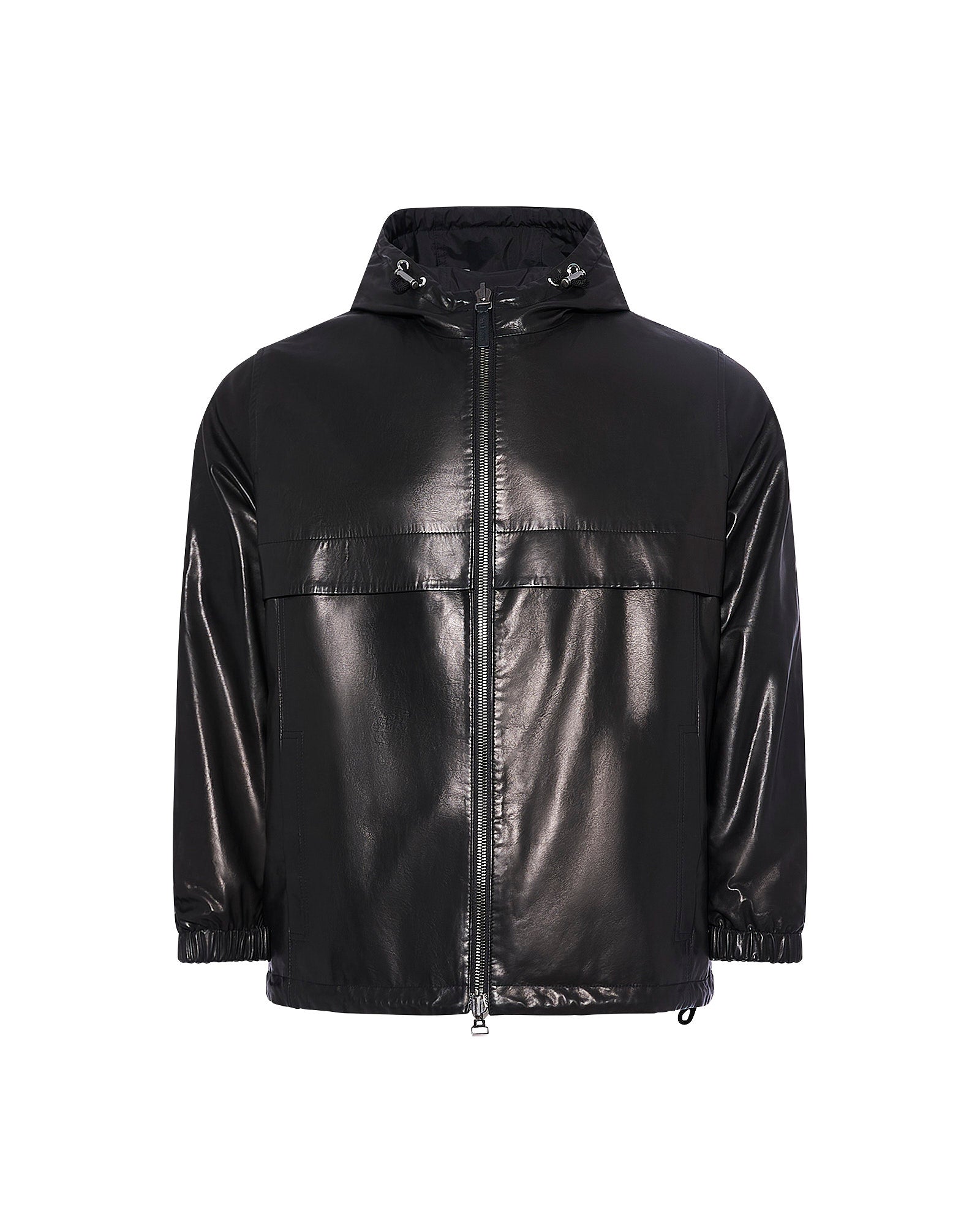 Reversible baby calfskin hoodie - Yves Salomon