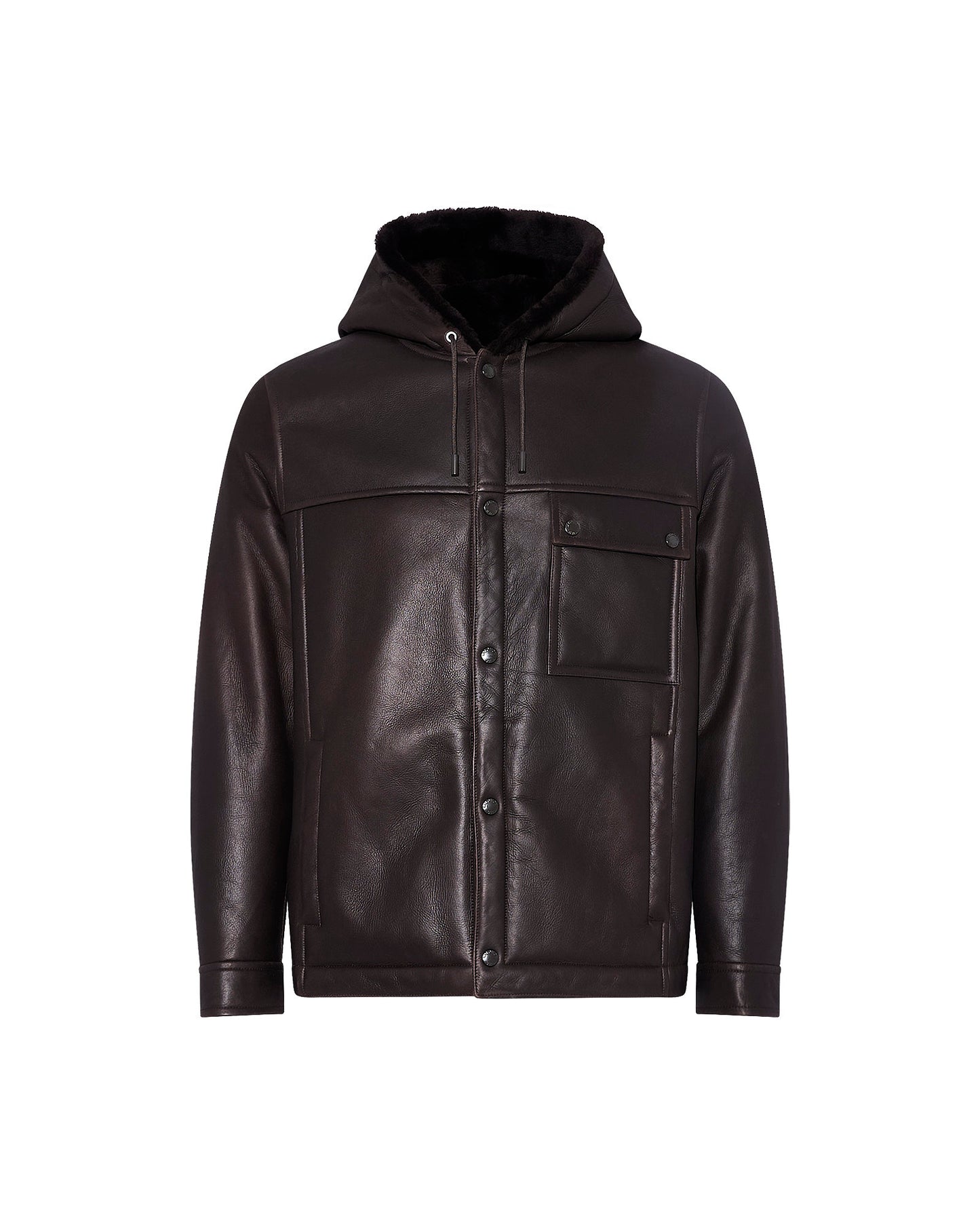 Merino lambskin shearling hoodie - Yves Salomon
