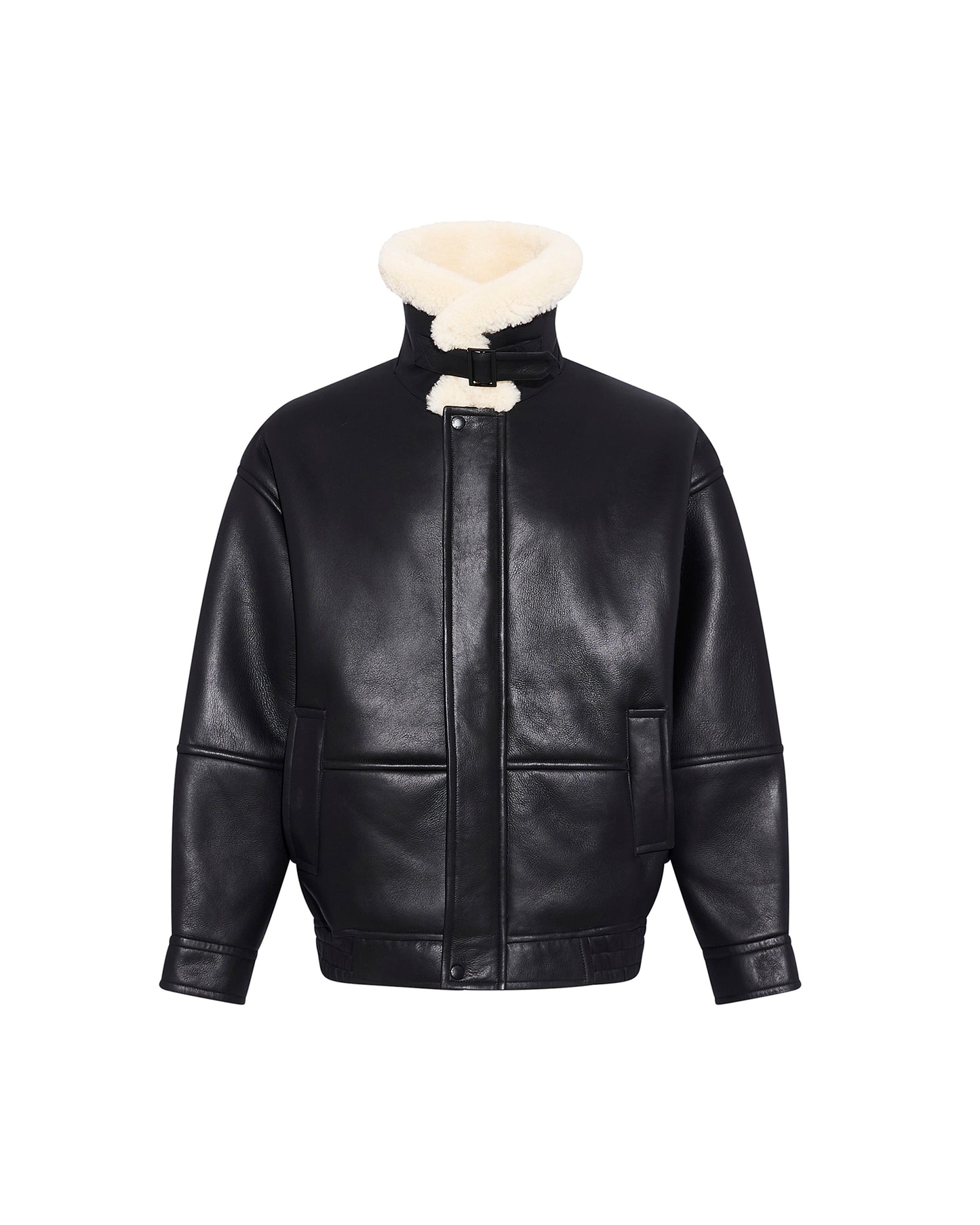 Merino shearling bomber jacket