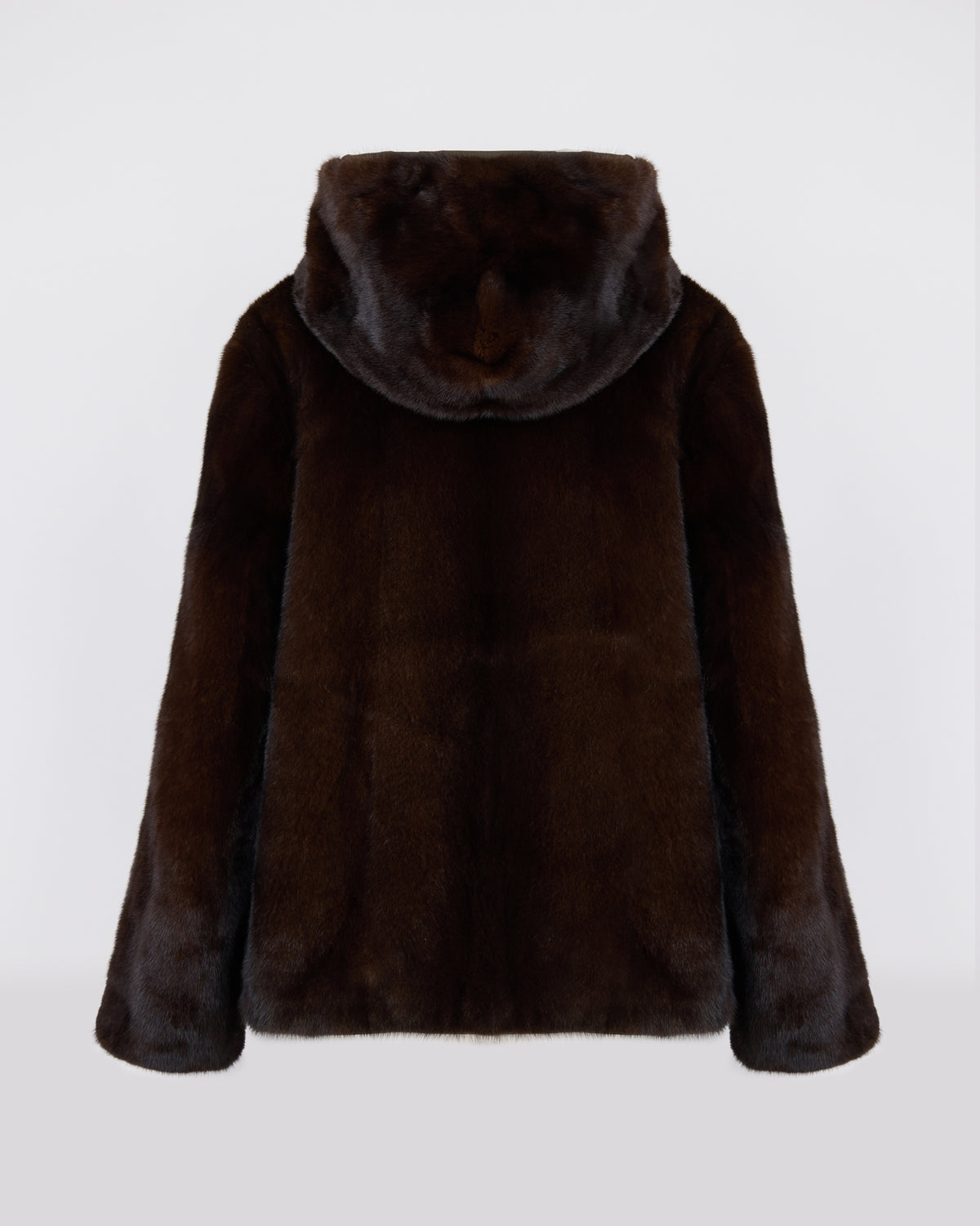 Reversible long-haired mink fur and technical fabric hooded jacket - Yves Salomon - New Fall/Winter Collection