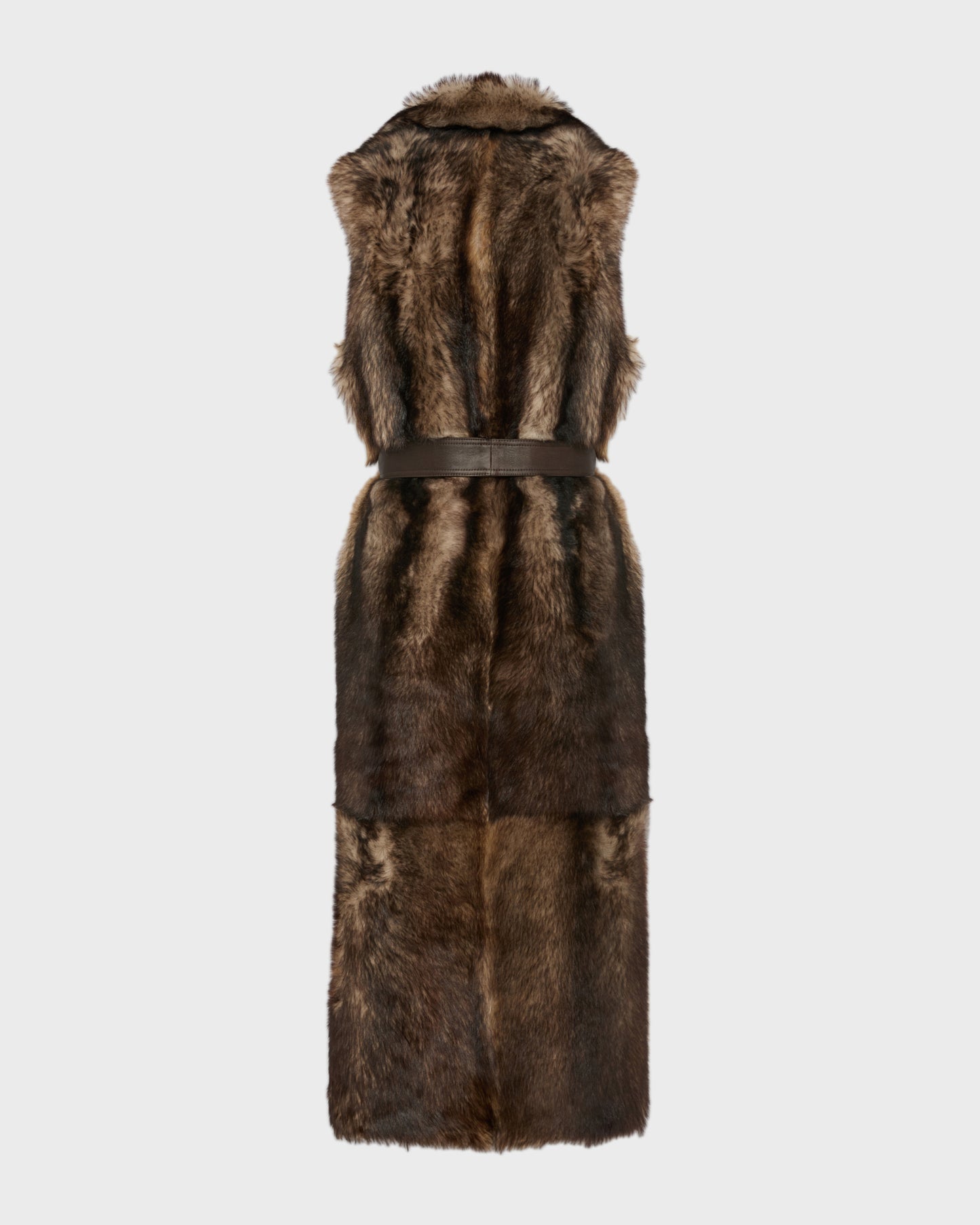 Long Toscana lambskin shearling gilet