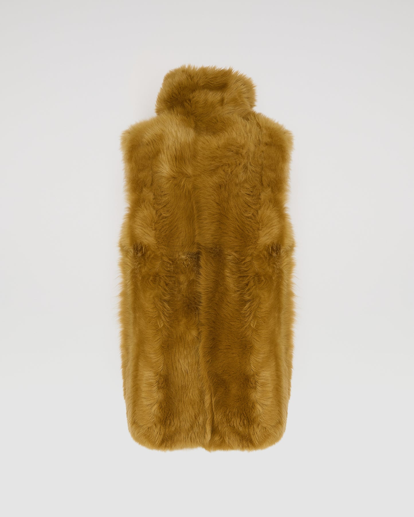 Sleeveless long jacket in Toscana lamb - Yves Salomon