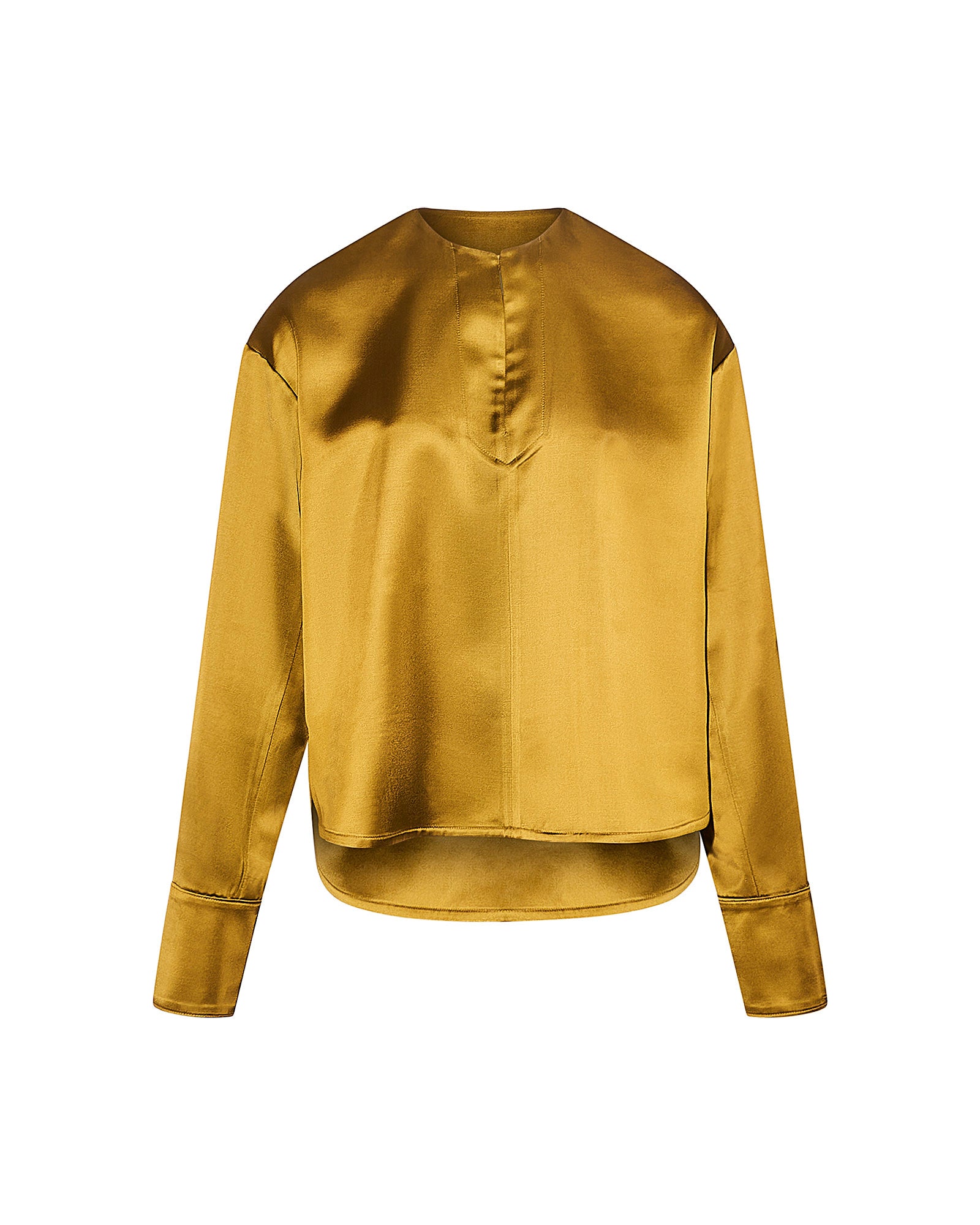 Heavy wool satin blouse - Yves Salomon