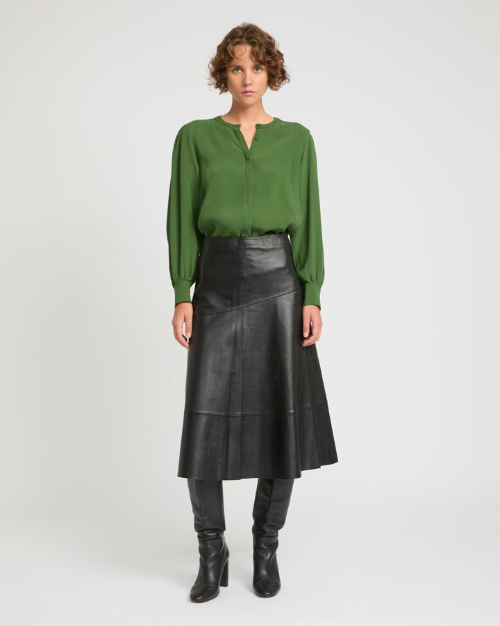 Silk crepe blouse -Yves Salomon