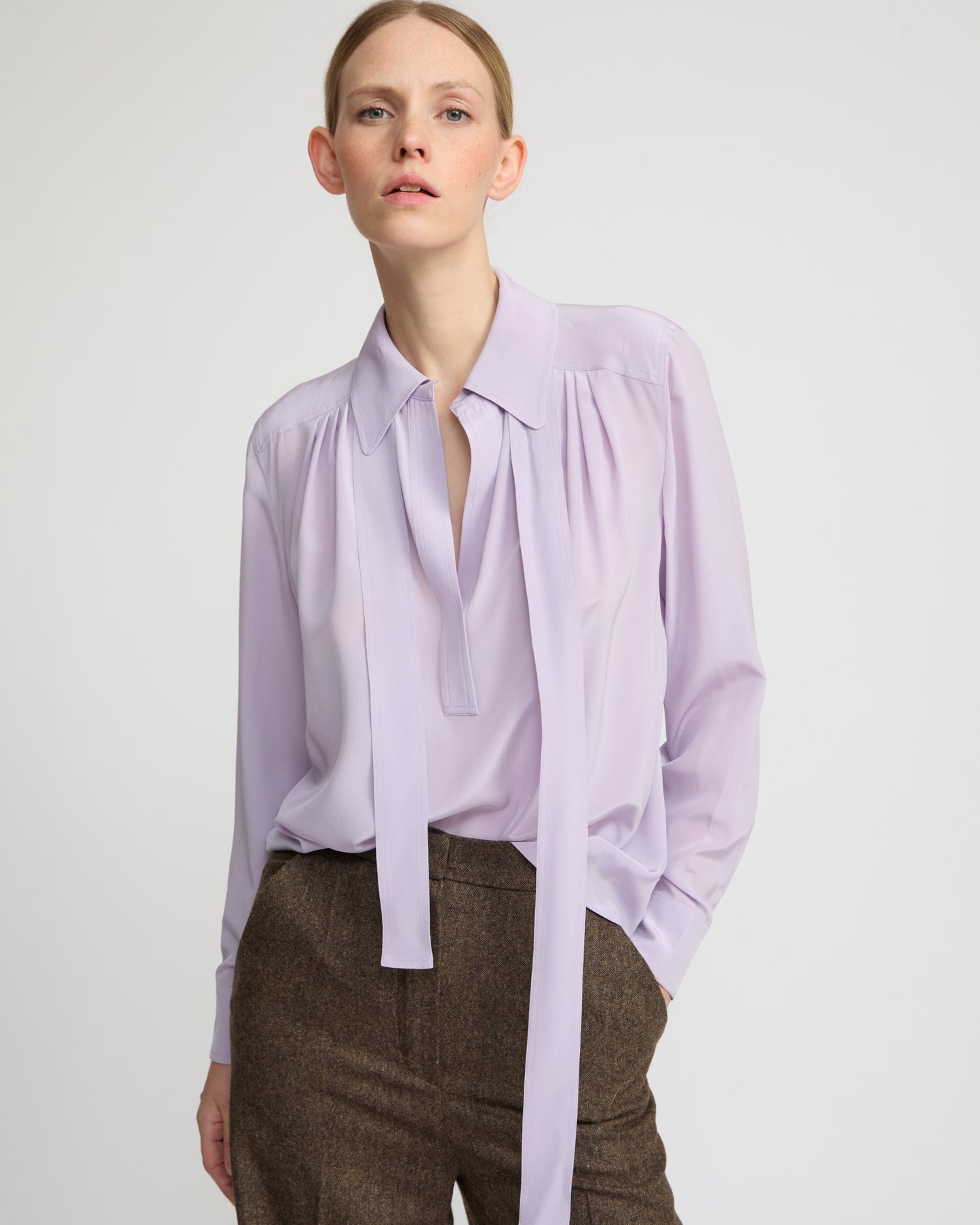 Light silk crepe blouse - Yves Salomon