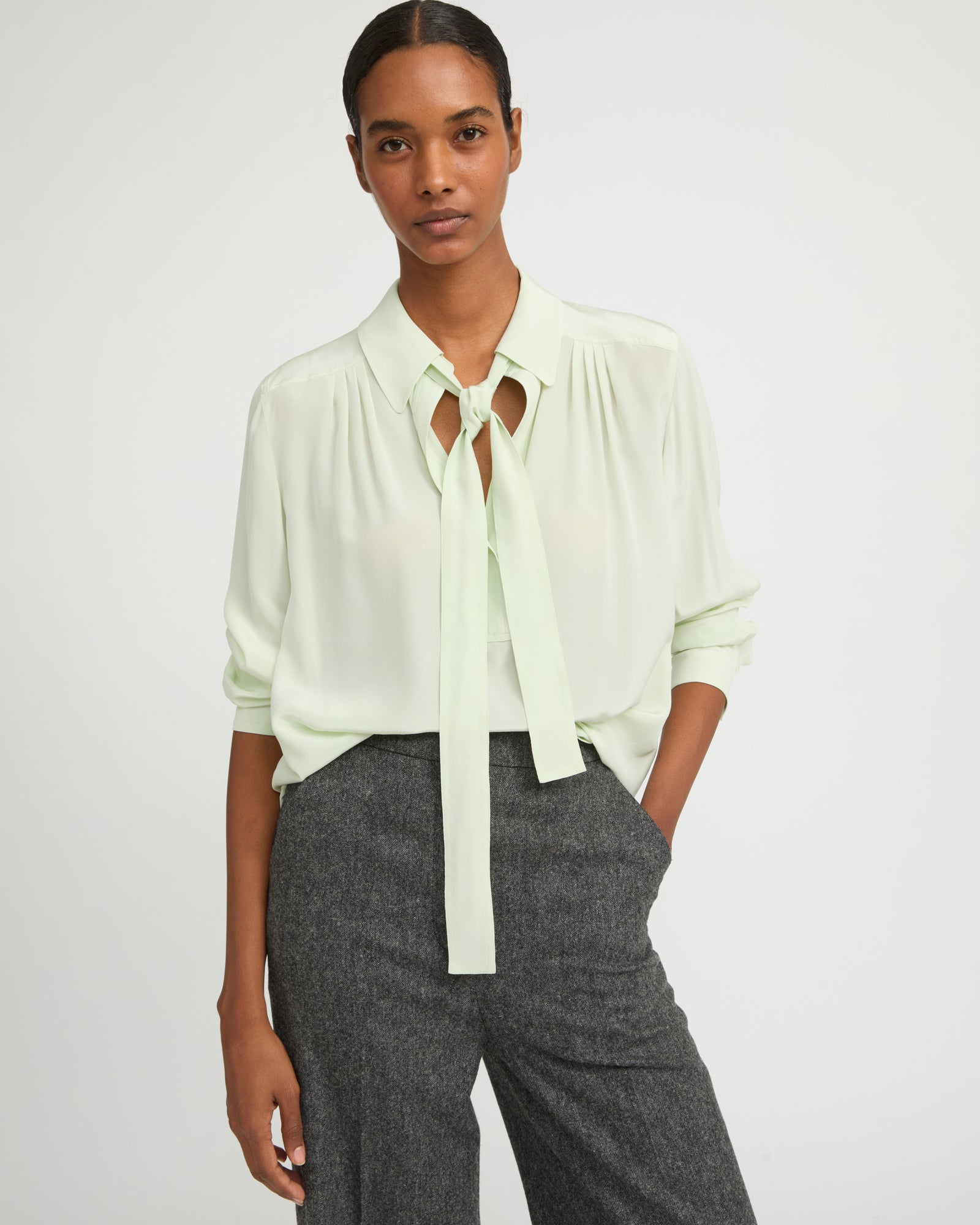 Light silk crepe blouse - Yves Salomon