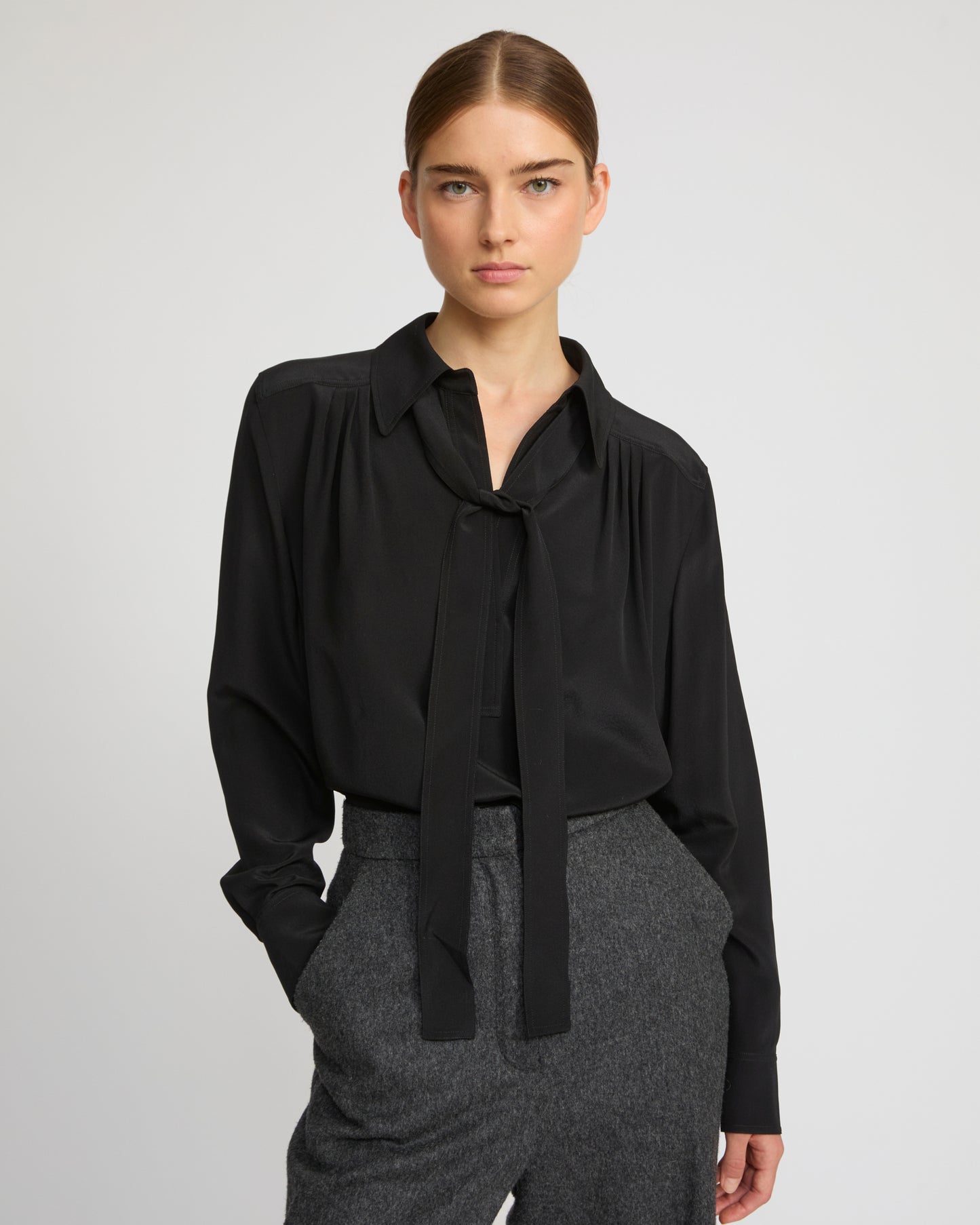 Light silk crepe blouse
