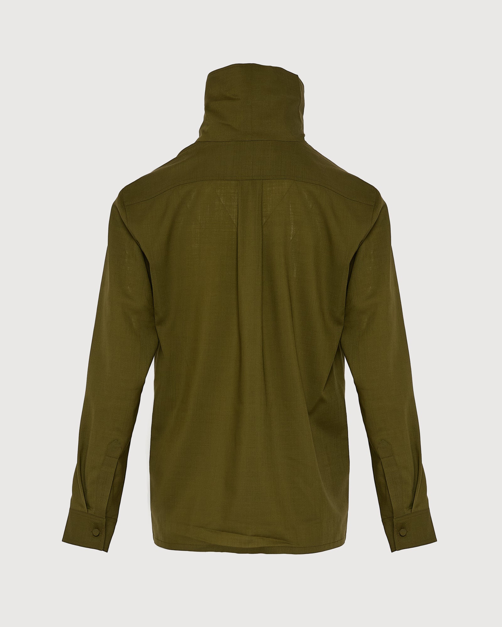 Wool voile draped blouse - Yves Salomon