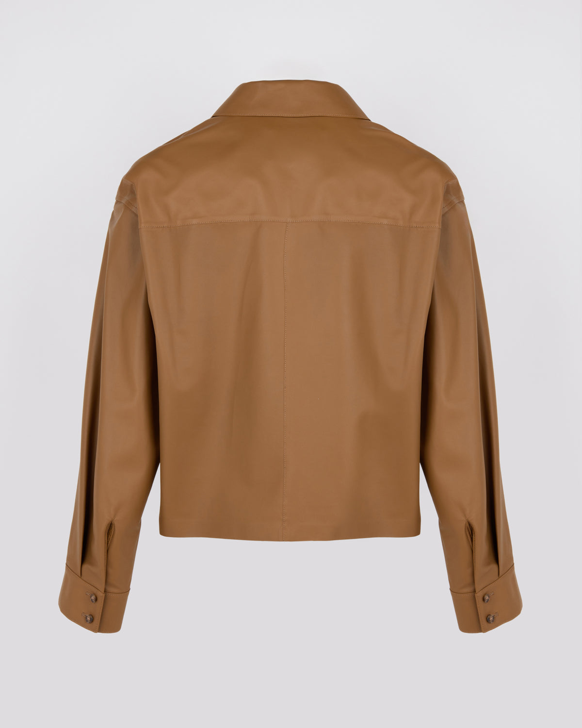 Cropped shirt in fine lamb leather - Yves Salomon - New Fall/Winter Collection