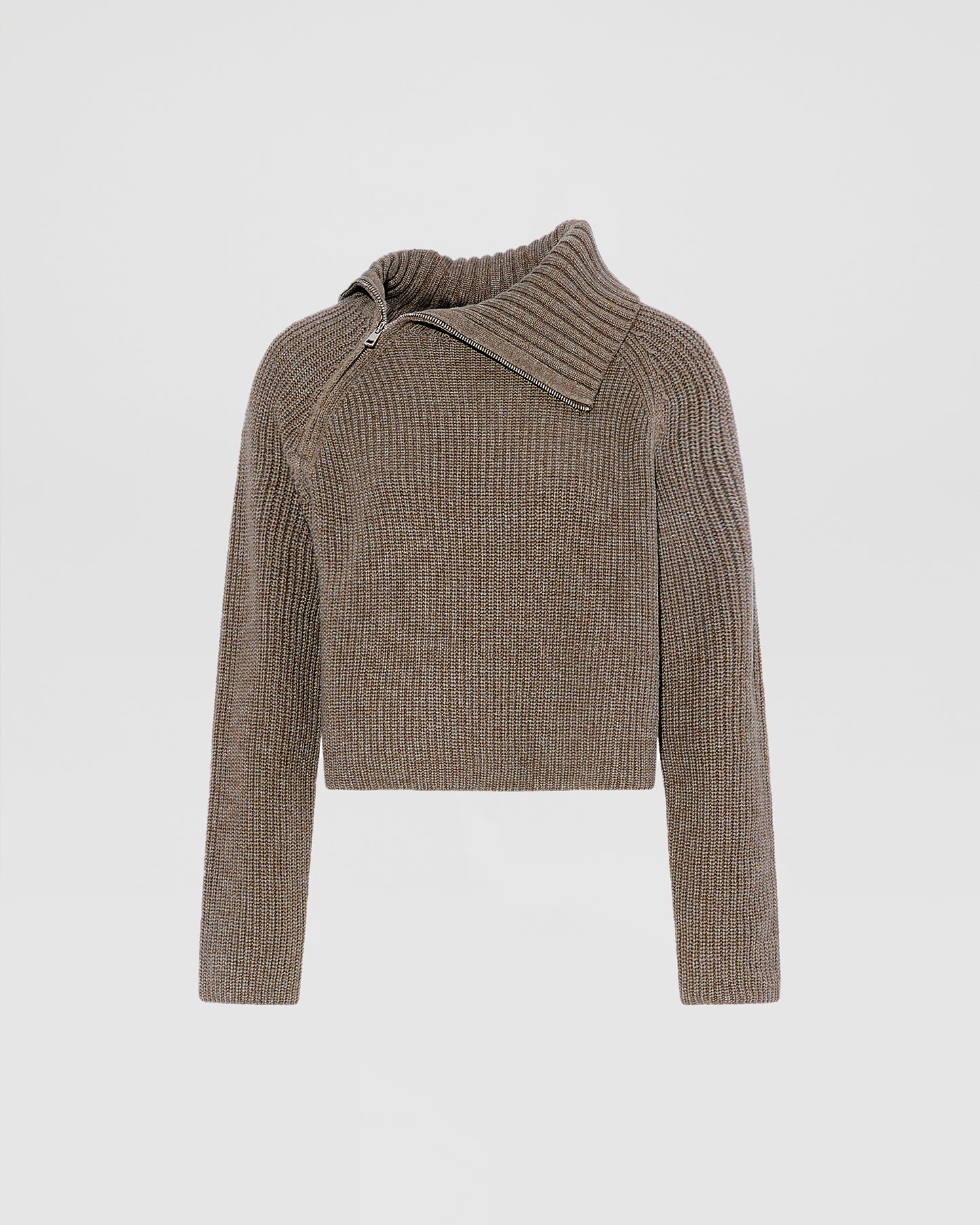 Cropped knitted jumper - Yves Salomon