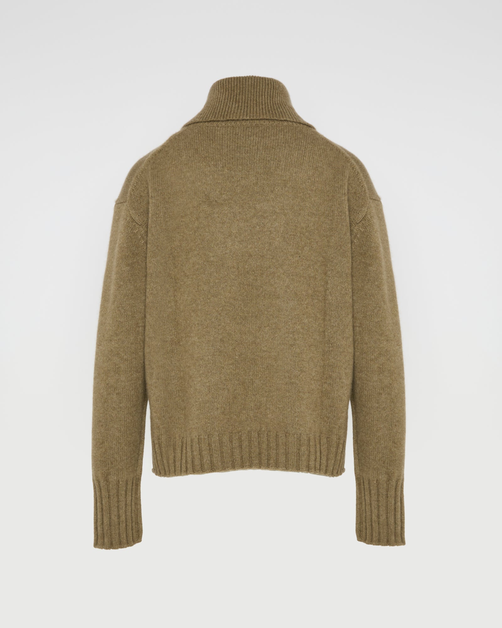 Collar jumper in cashmere knit -Yves Salomon