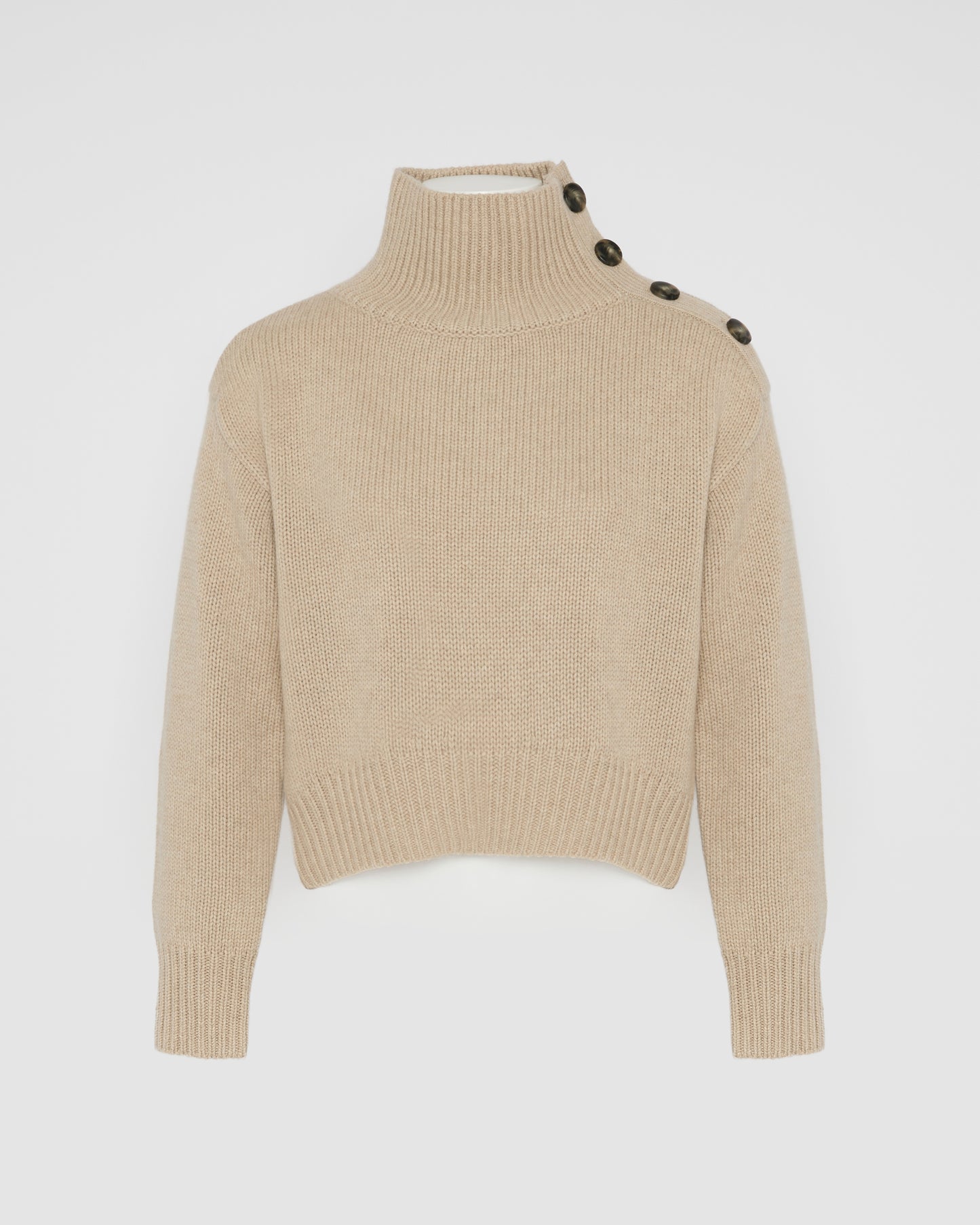 Short oversized knitted jumper