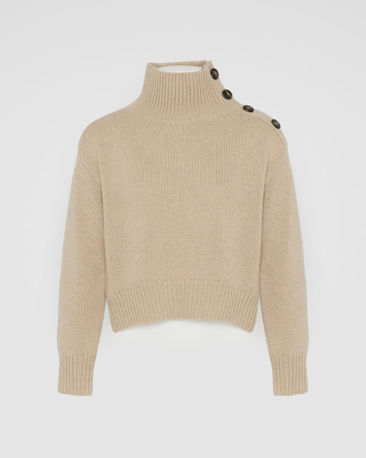 Short oversized knitted jumper
