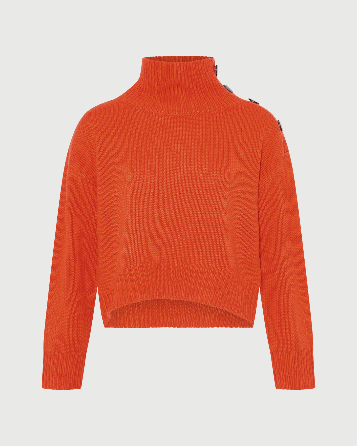 Short oversized knitted sweater - Yves Salomon - New Fall Winter Collection