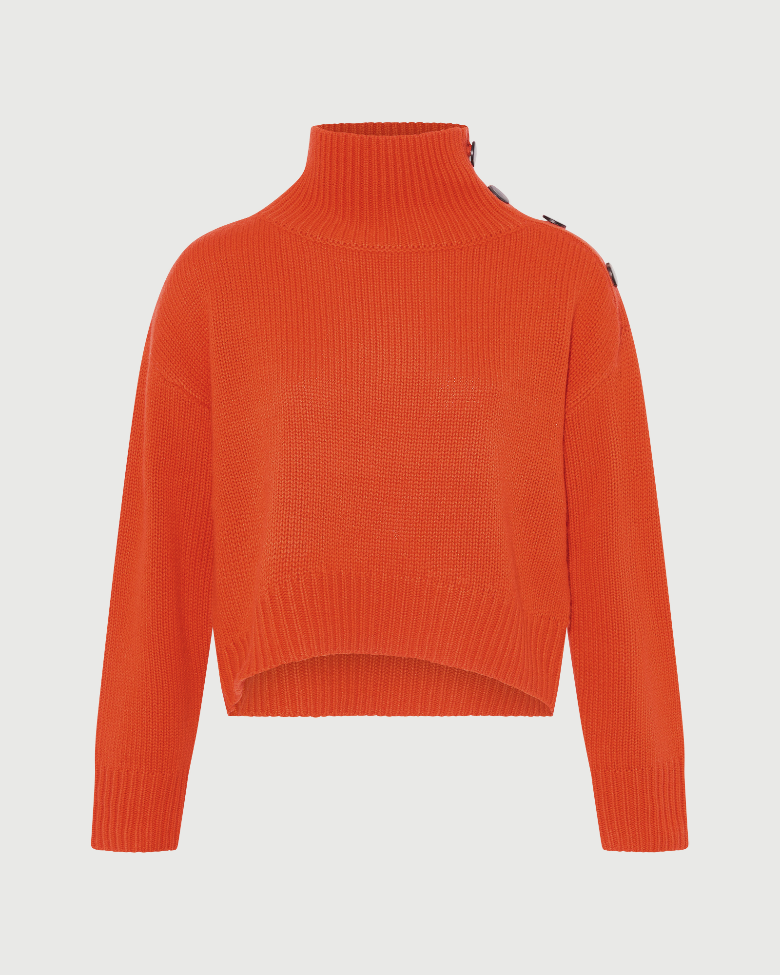 Short oversized knitted sweater - Yves Salomon - New Fall Winter Collection